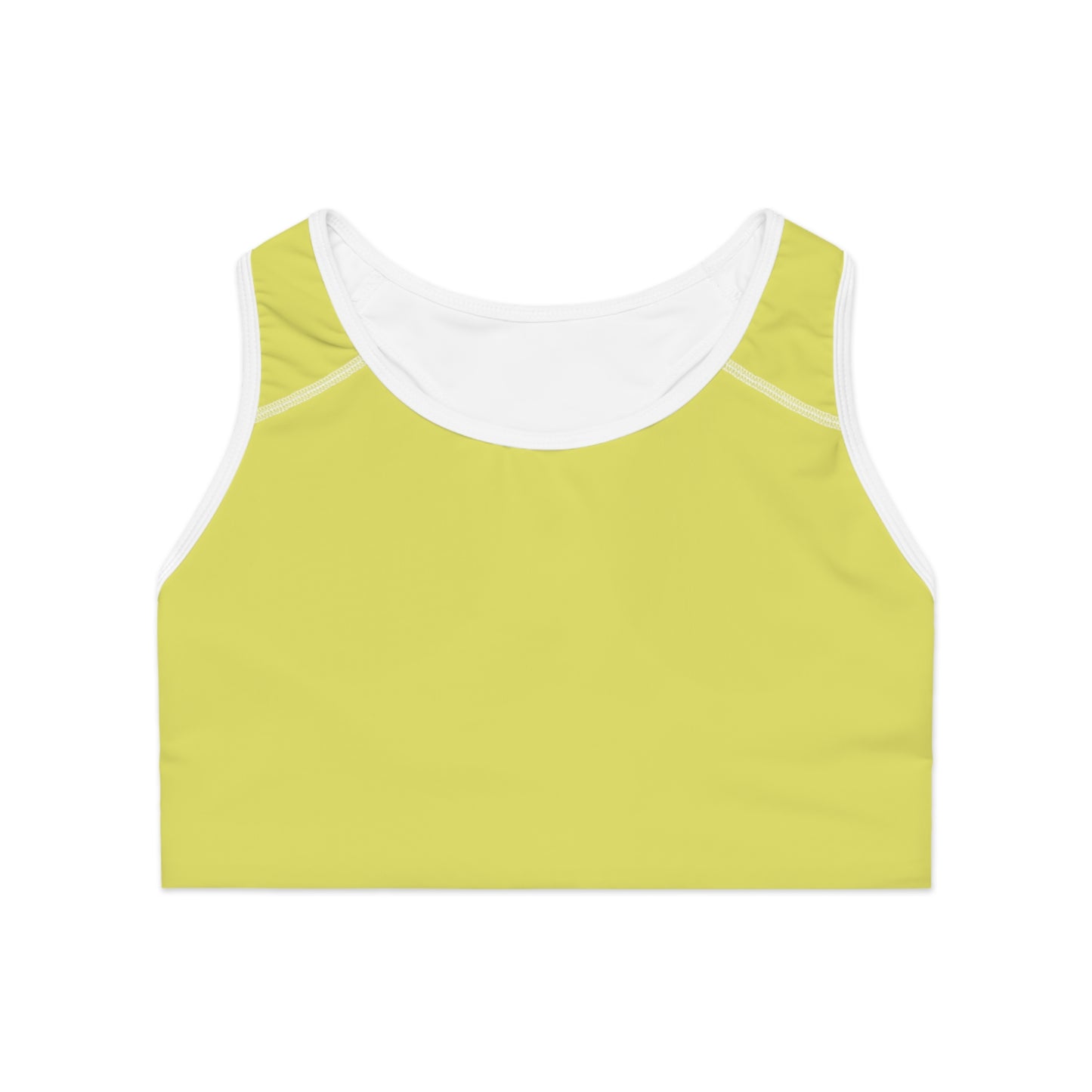 Yellow Color Sports Bra, Yellow Sports Bra 4