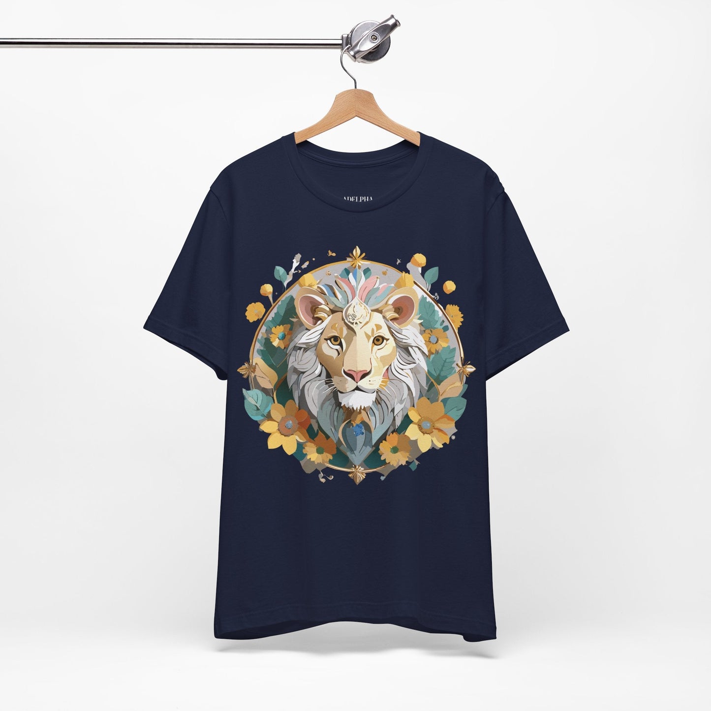 Medallion Graphic Unisex 100 Cotton Vintage Animal Medal Artwork Tee 58