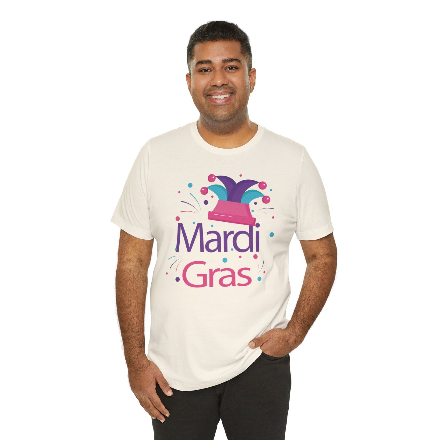 Tee-shirt en coton unisexe pour Mardi Gras