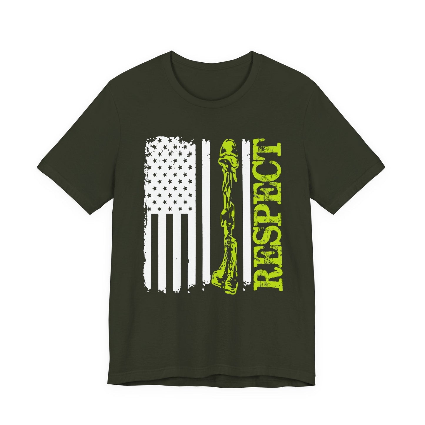 Army Veteran Patriotic Graphic Design Unisex Cotton T-Shirt v57