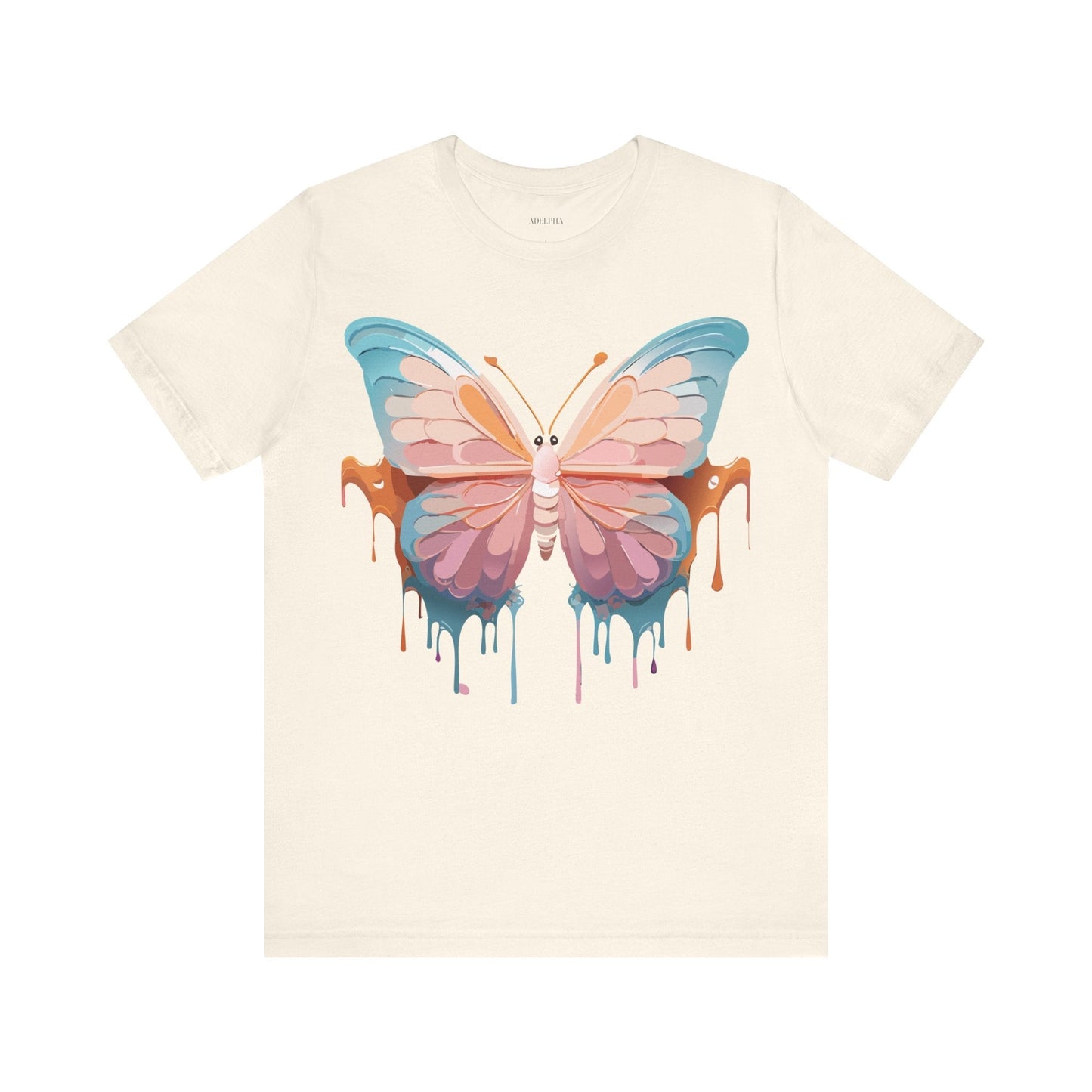 Butterfly Graphic Unisex 100 Cotton Lightweight Vintage Design Jersey Tee 87