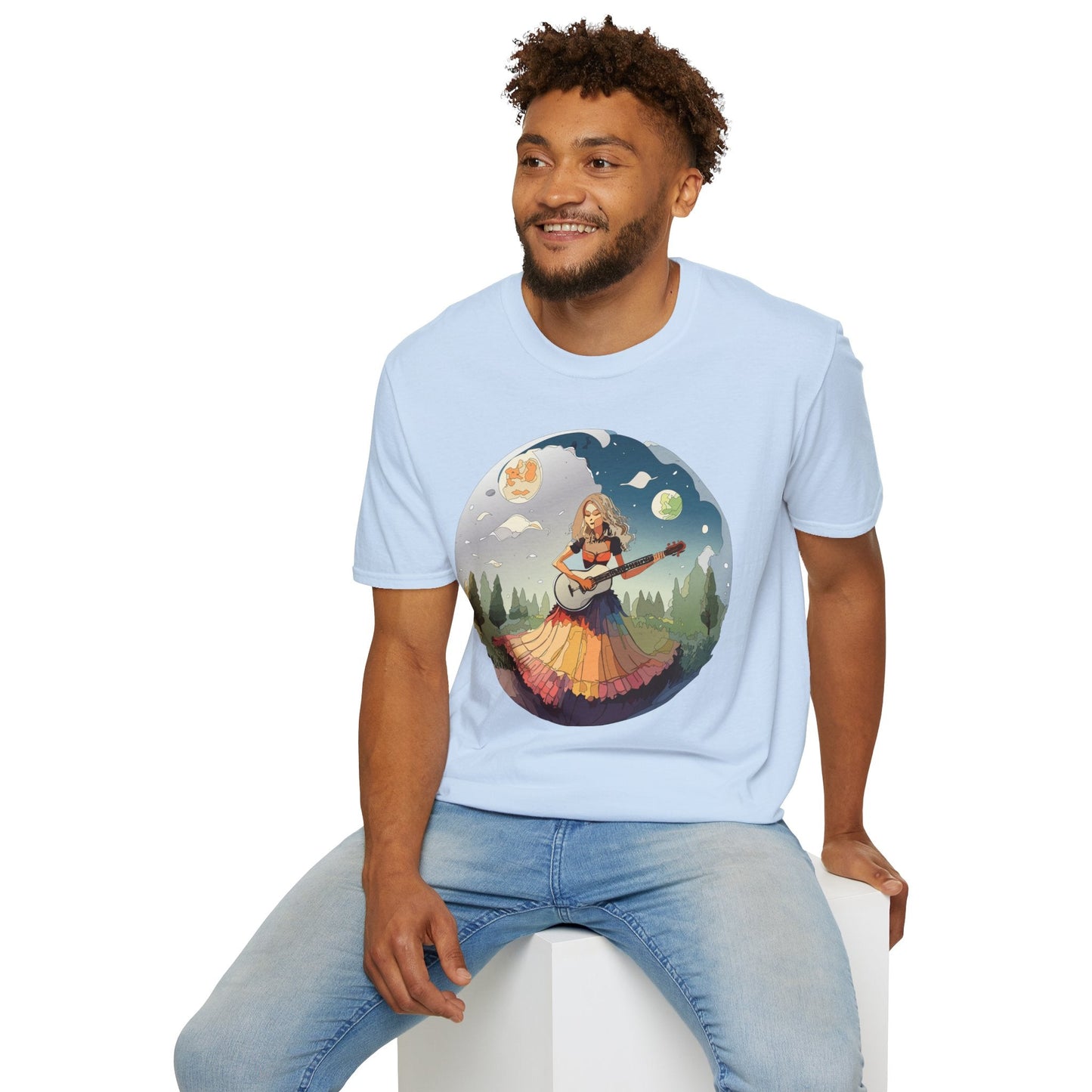 Womens Graphic T Shirts Art Design Tee Softstyle 64000 Ring Spun Cotton Comfort Everyday