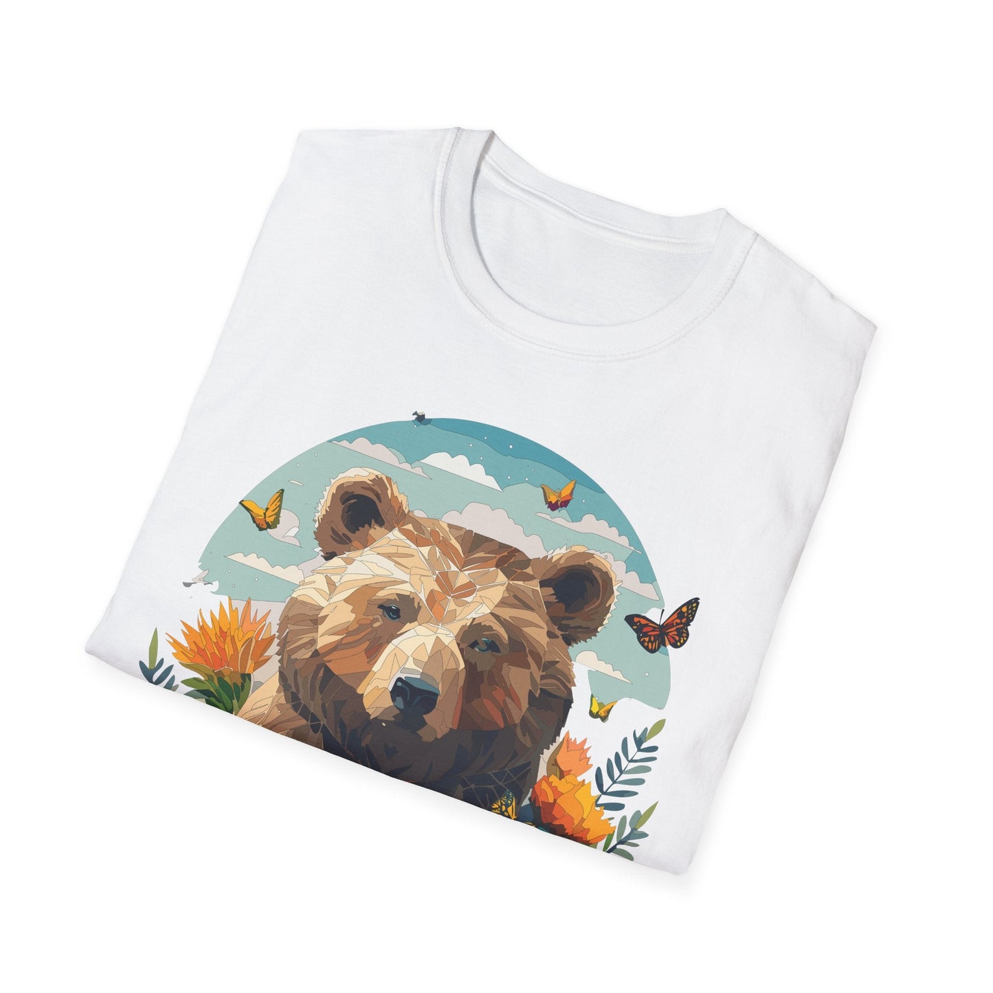 Bear T Shirt Unisex Teddy Bear Tee Softstyle 64000 One Hundred Percent Ring Spun Cotton Short Sleeve