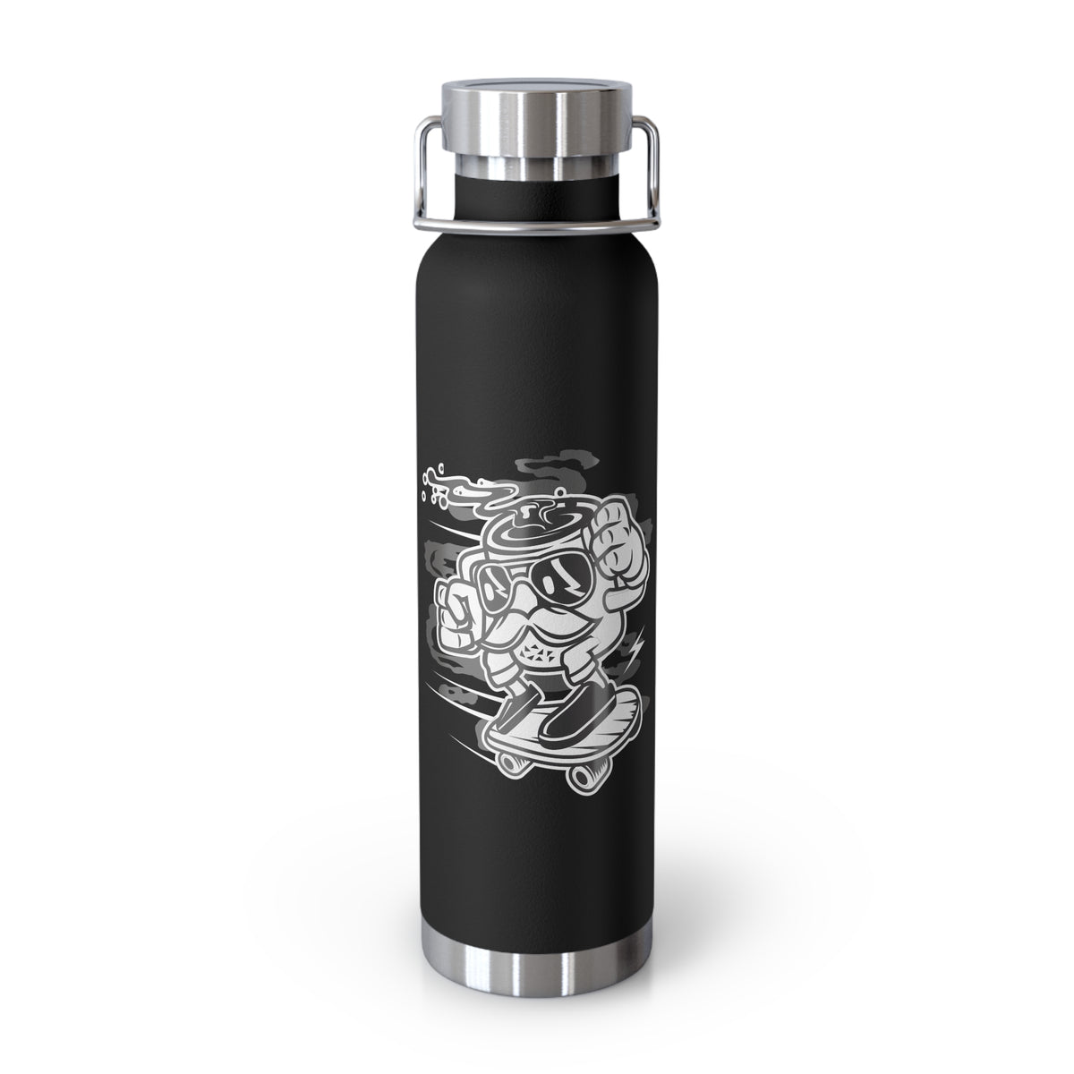 22oz Copper Insulated Water Bottle with Cartoon Design - CV101