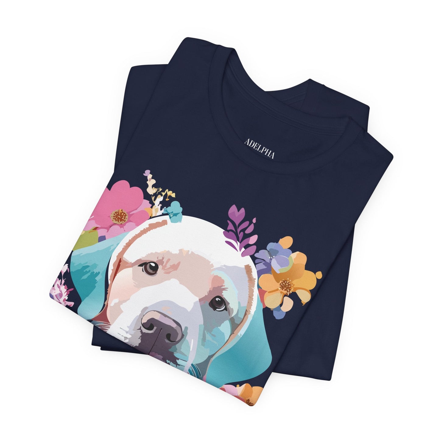 Dog Graphic Tee Unisex Vintage Inspired Art Design Adelpha Short Sleeve Jersey Shirt