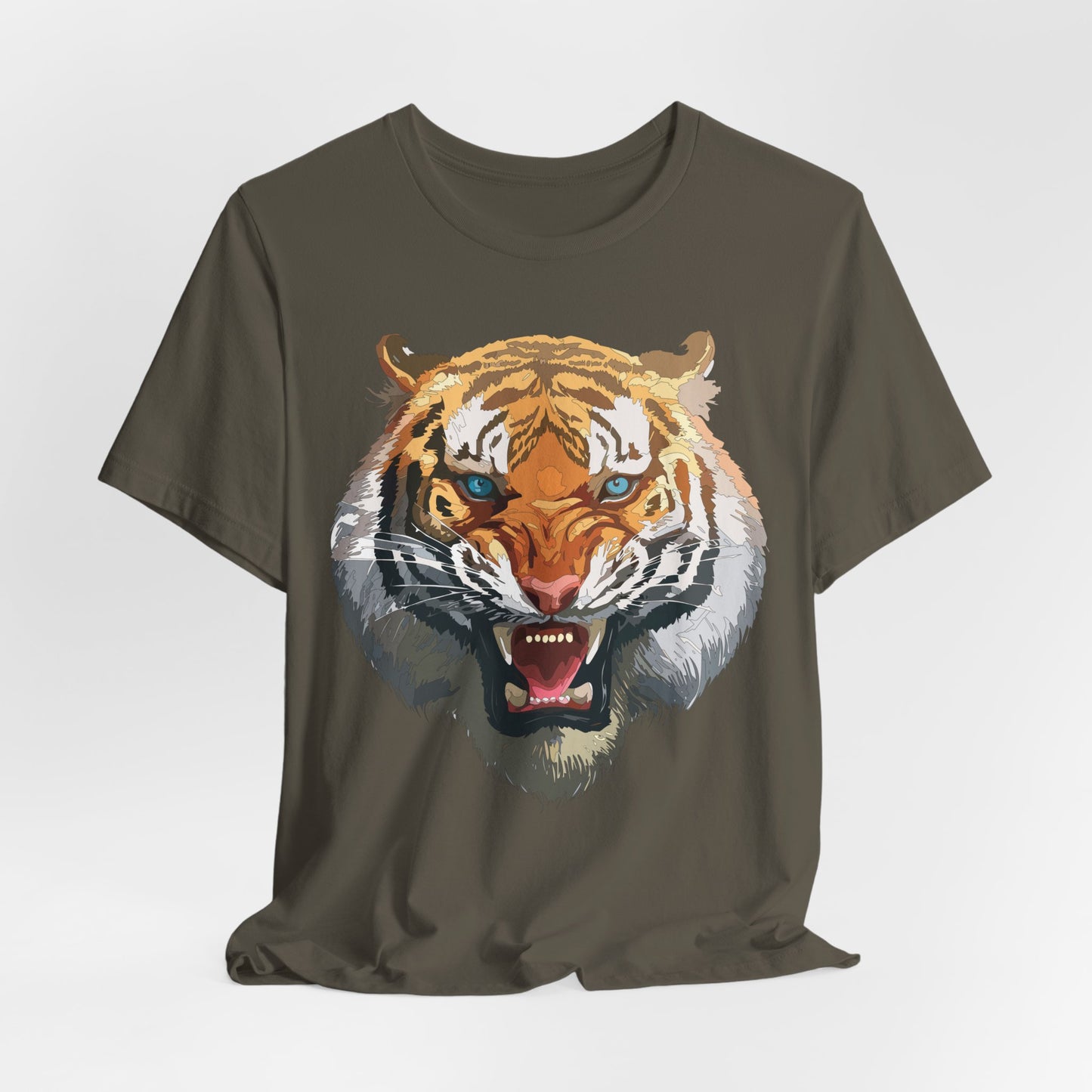 Tiger Shirt, Animal Shirt, T-Shirt with Tiger, Art Design Tee, Wild Animals Tees, Safari T-Shirt, Graphic Design Tee 15