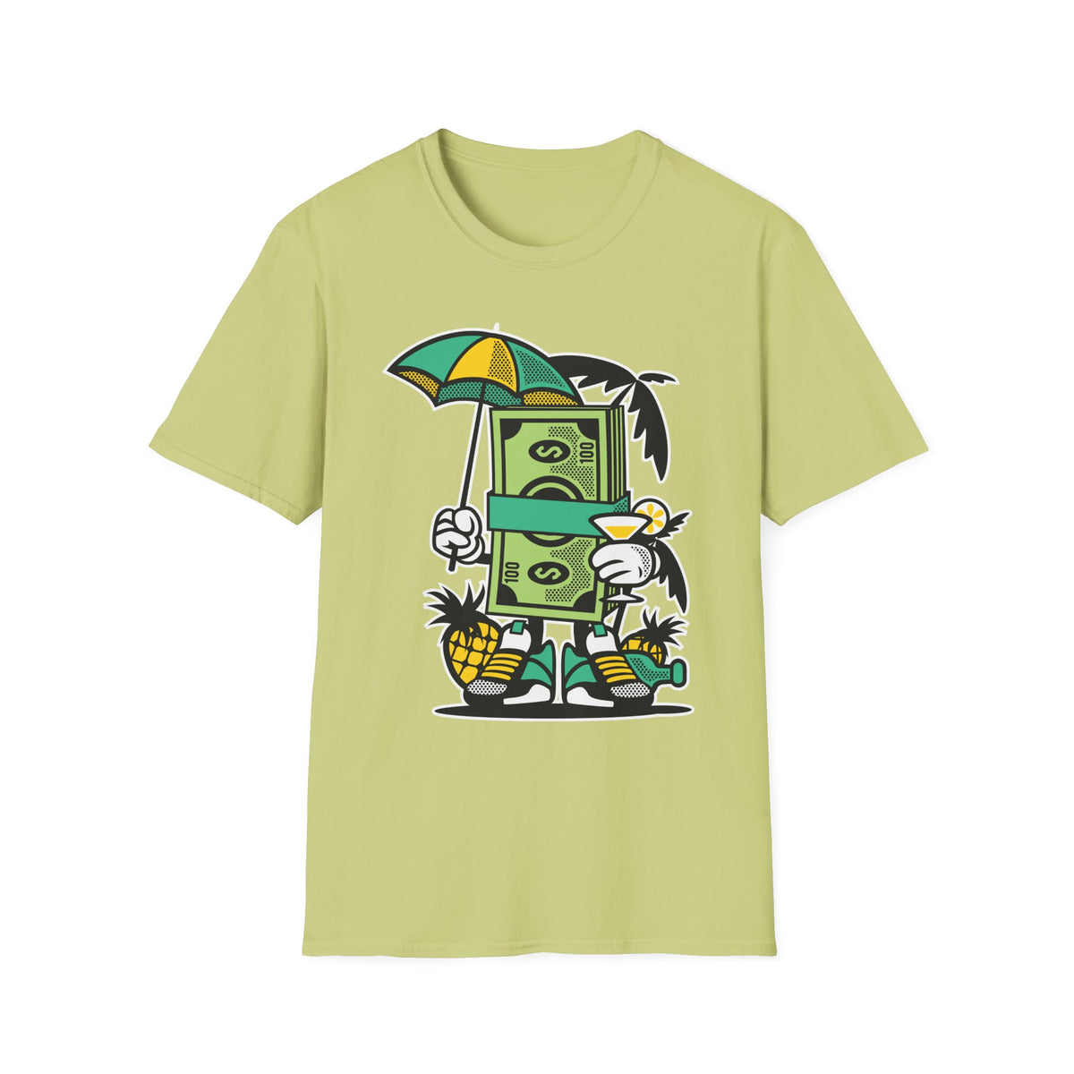 Unisex Cotton T-Shirt with Cartoon Graphic Design