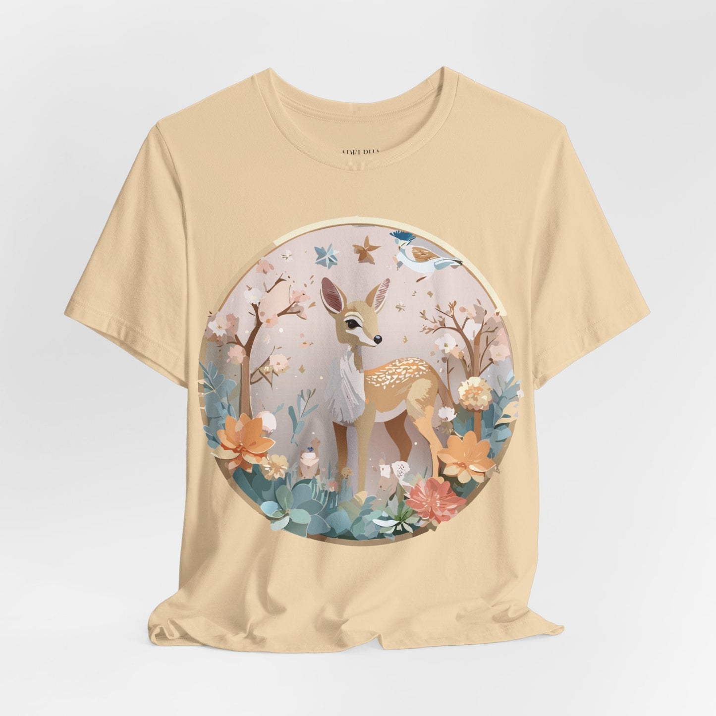 Medallion Graphic Unisex 100 Cotton Vintage Animal Medal Artwork Tee 9