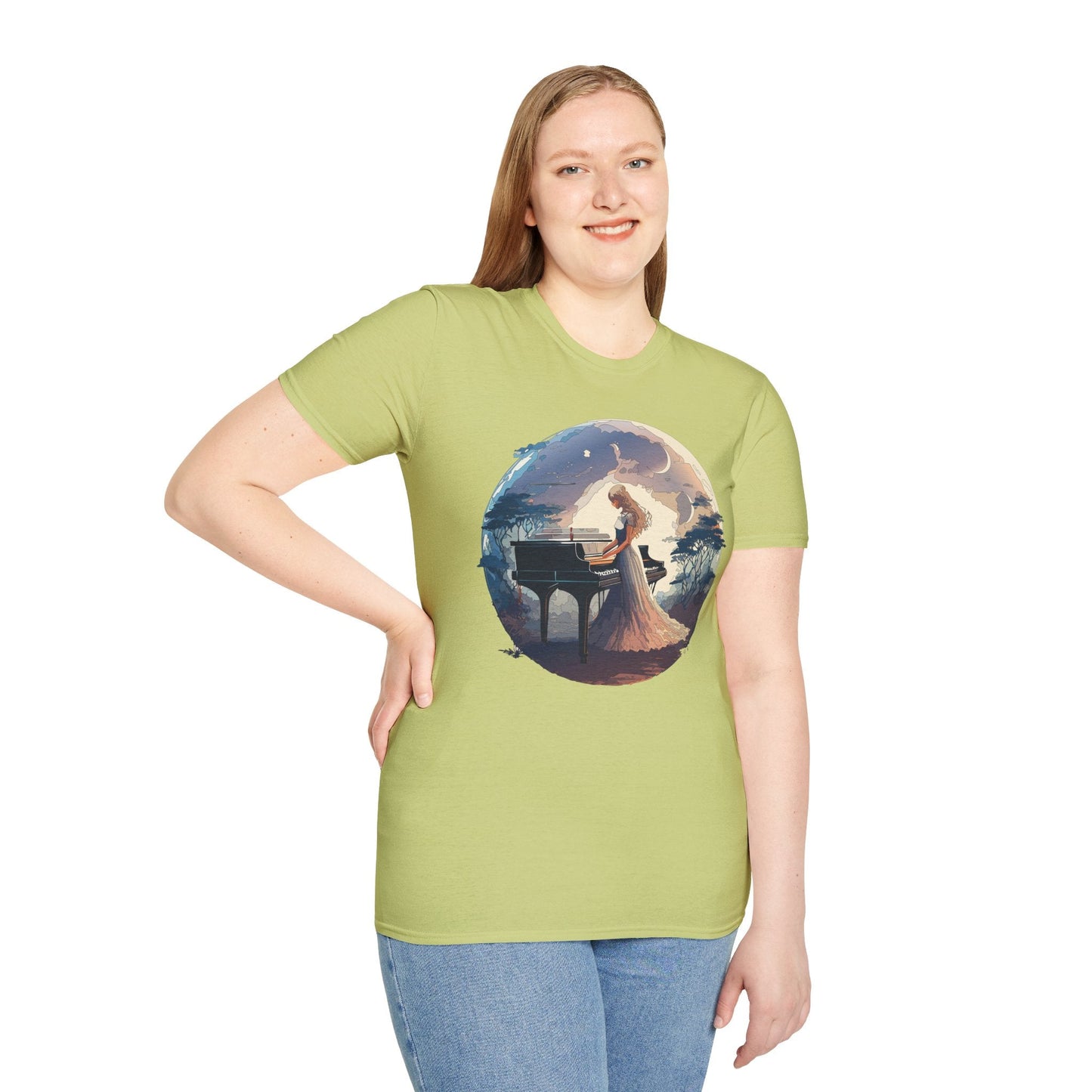 Womens Graphic T Shirts Art Design Shirt Unisex Softstyle Gildan 64000 Short Sleeve