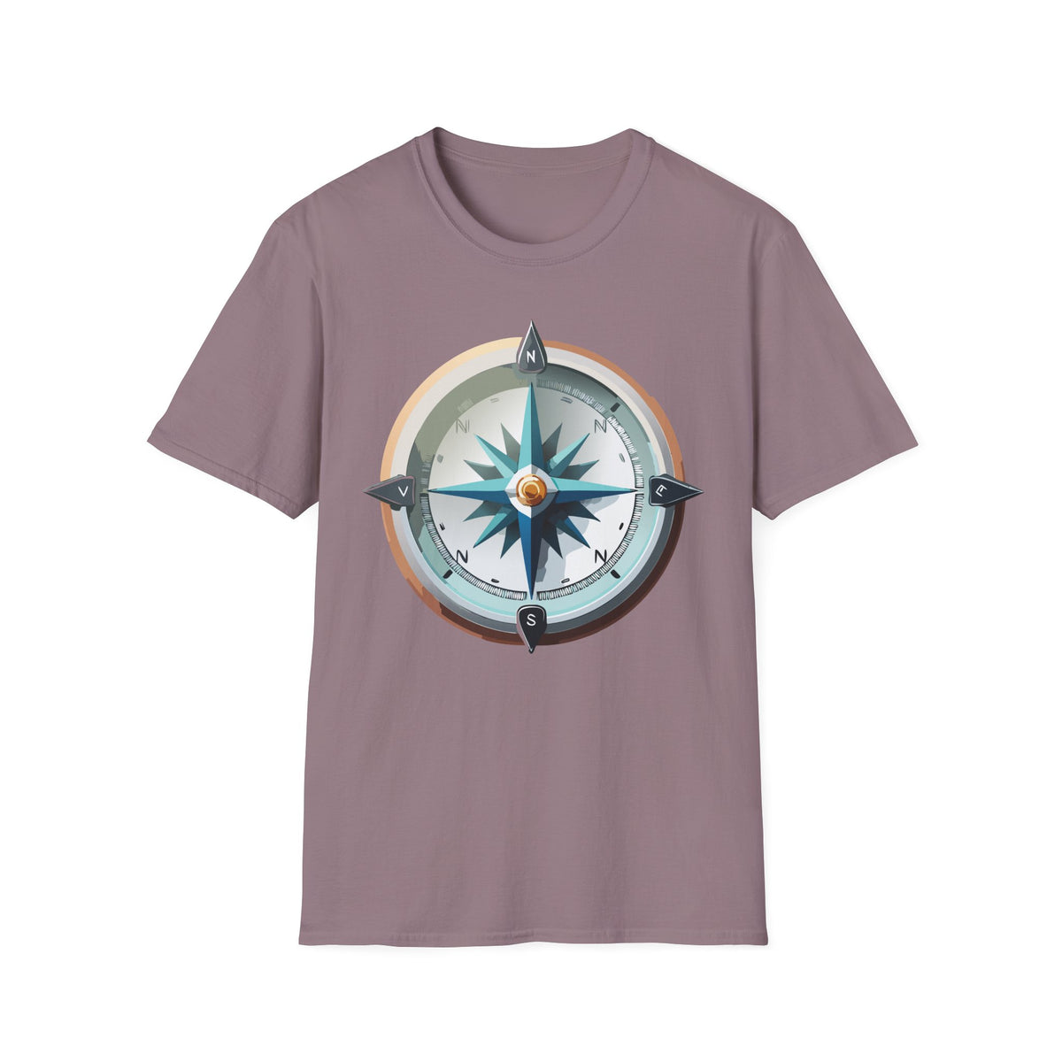 Vintage Compass Tee | Nautical Compass T-Shirt, Adventure Travel Graphic Design Unisex 100 Cotton Gildan T-Shirt
