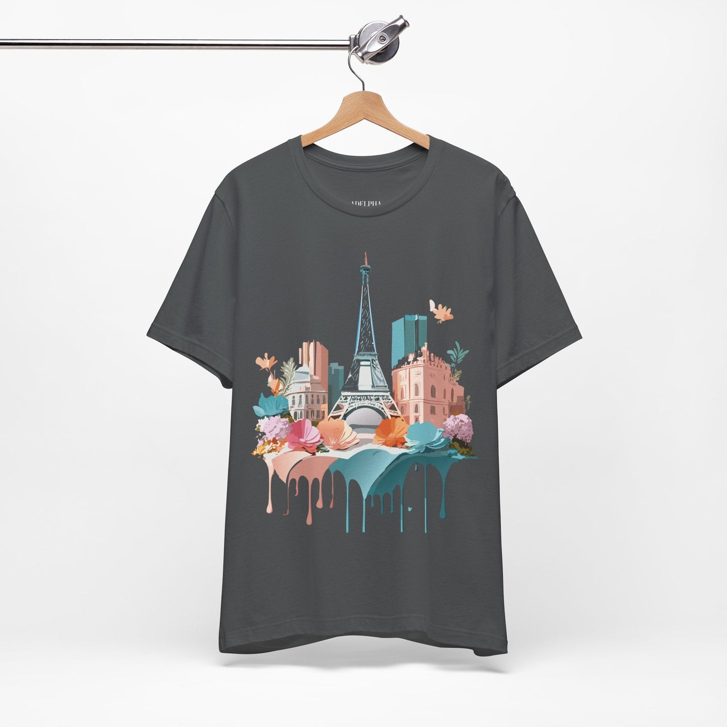 Paris Tourist Shirt Unisex Graphic Tee With Vintage Inspired Artwork By Adelpha Collection