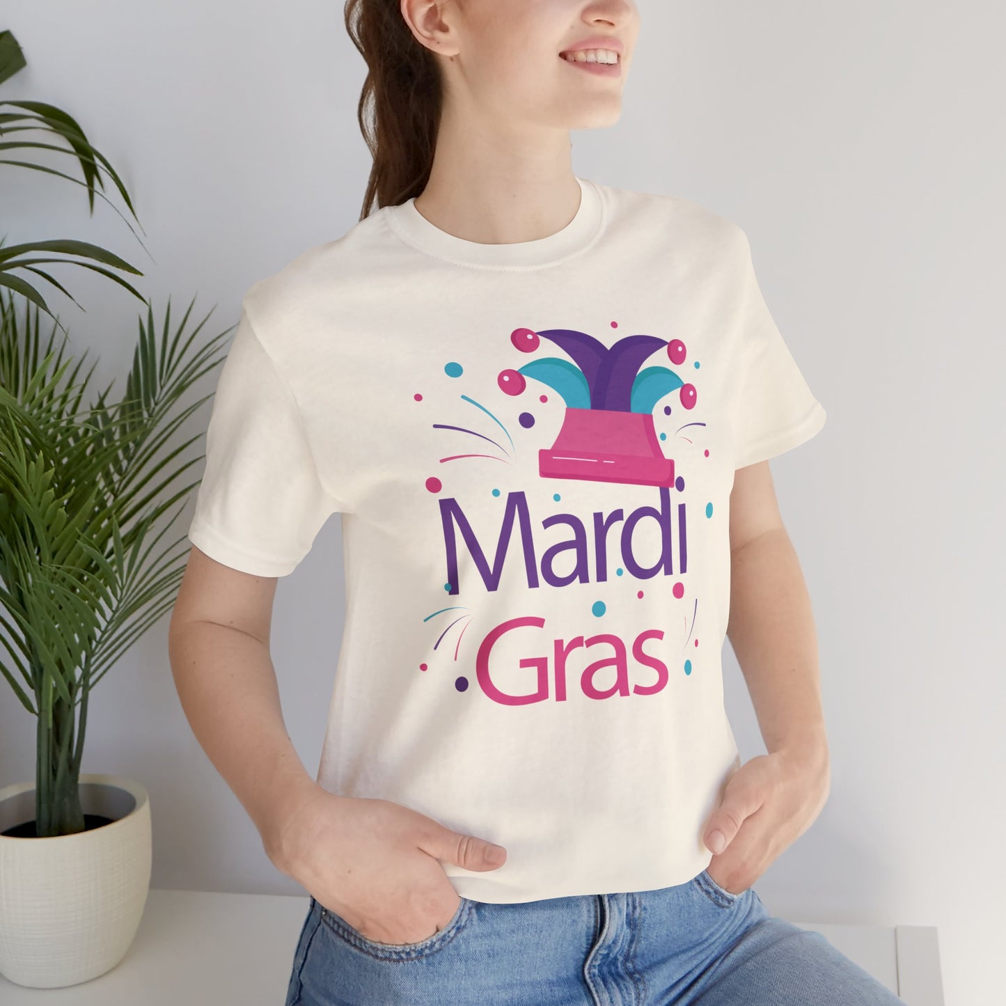 Tee-shirt en coton unisexe pour Mardi Gras