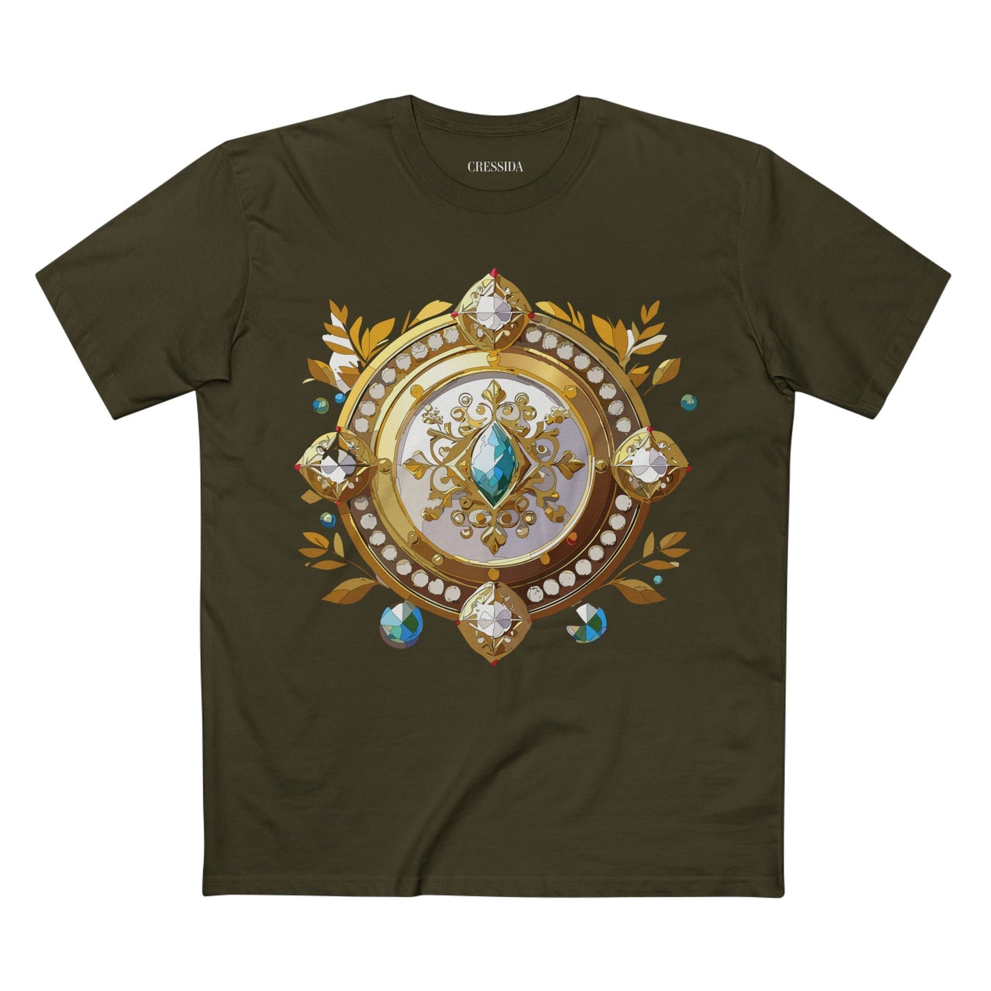 Medallion Graphic T-Shirt Unisex 100 Cotton With Gold Art Design Medal Tee 12