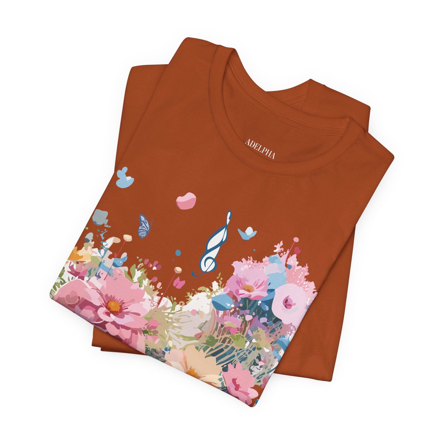 Music Graphic T Shirt Unisex Short Sleeve Jersey Tee Adelpha Vintage Inspired Art