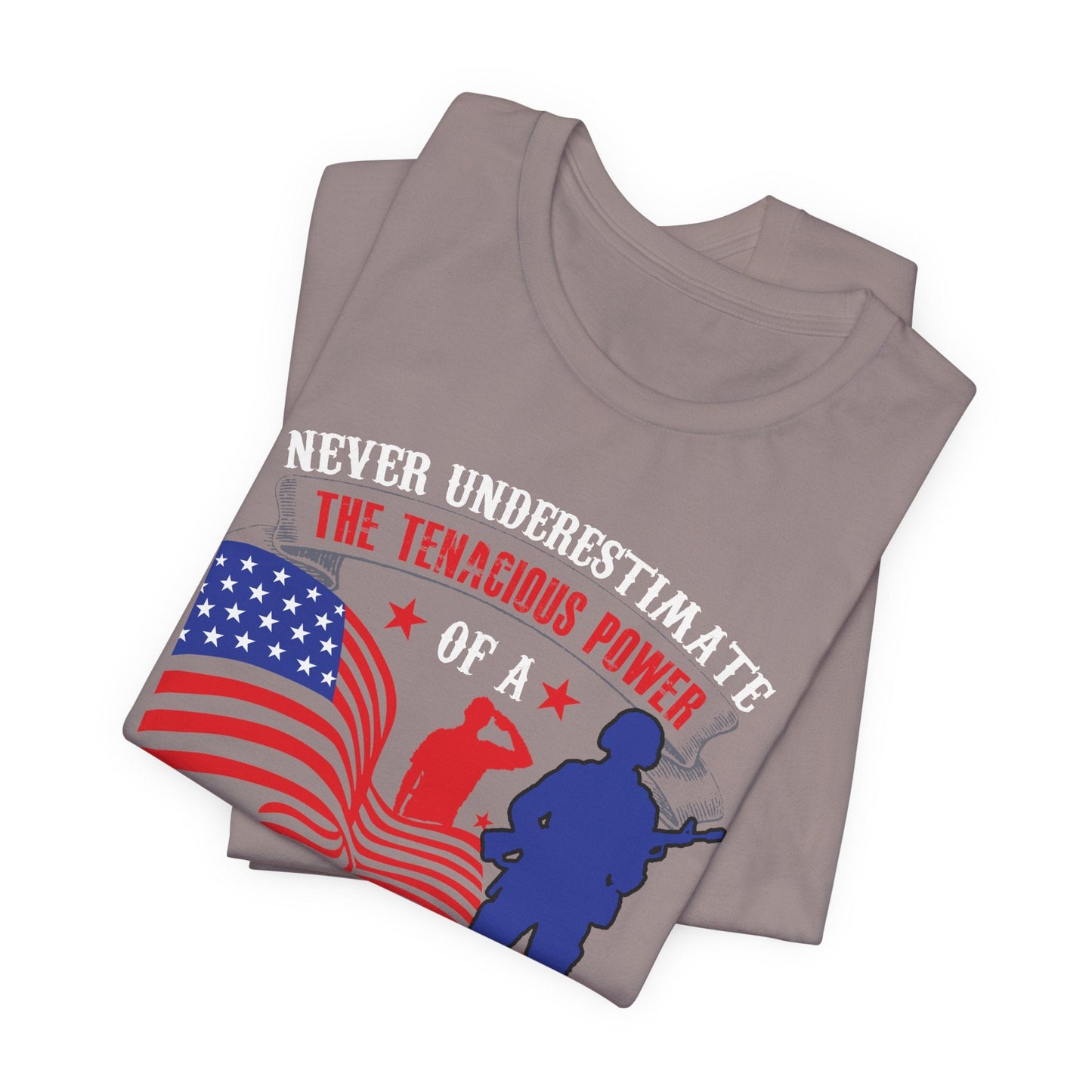 Army Veteran Patriotic Graphic Design Unisex Cotton T-Shirt v53