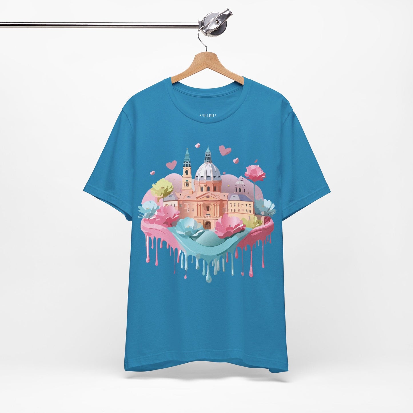 Prague Tourist Graphic Tee By Adelpha Unisex Vintage Inspired Art Shirt Original Artwork