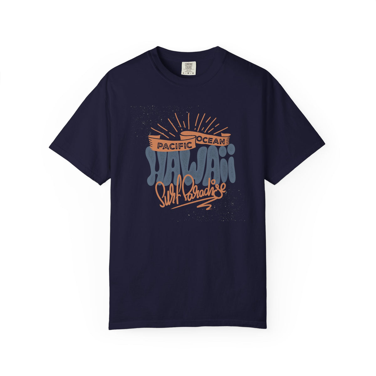 Hawaii Pacific Ocean Surf Paradise Graphic Unisex Comfort Colors Garment-Dyed Heavyweight 100 Cotton Art Design T-Shirt w8