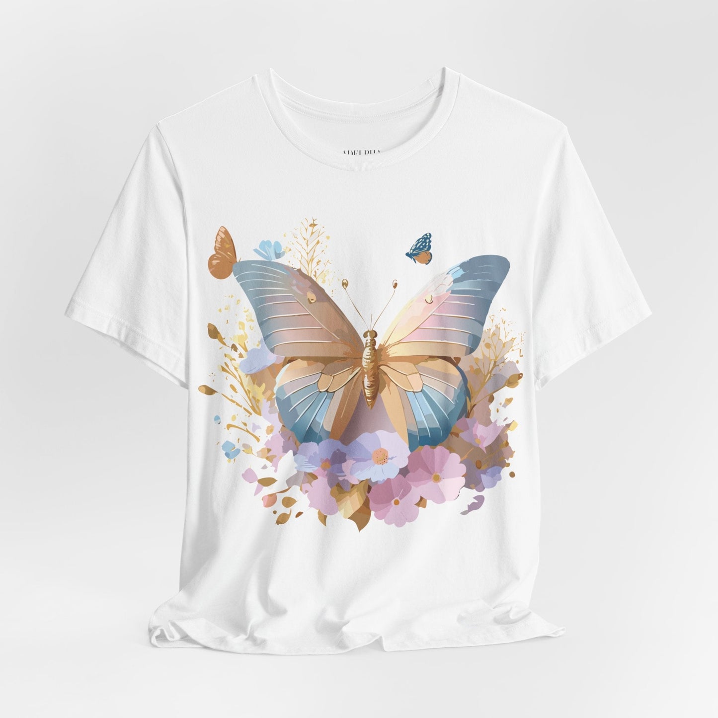 Butterfly Graphic Tee By Adelpha Vintage Inspired Unisex Short Sleeve