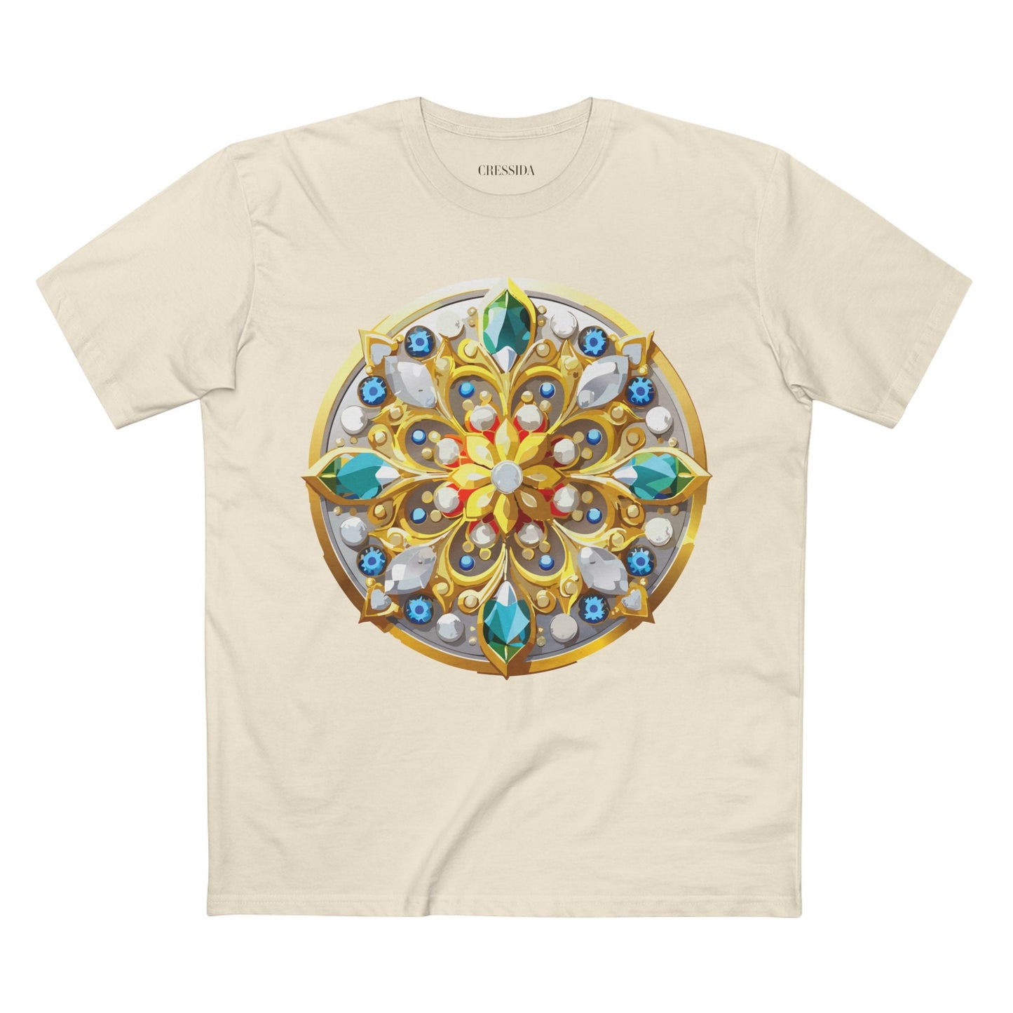 Medallion Graphic T-Shirt Unisex 100 Cotton With Gold Art Design Medal Tee 2