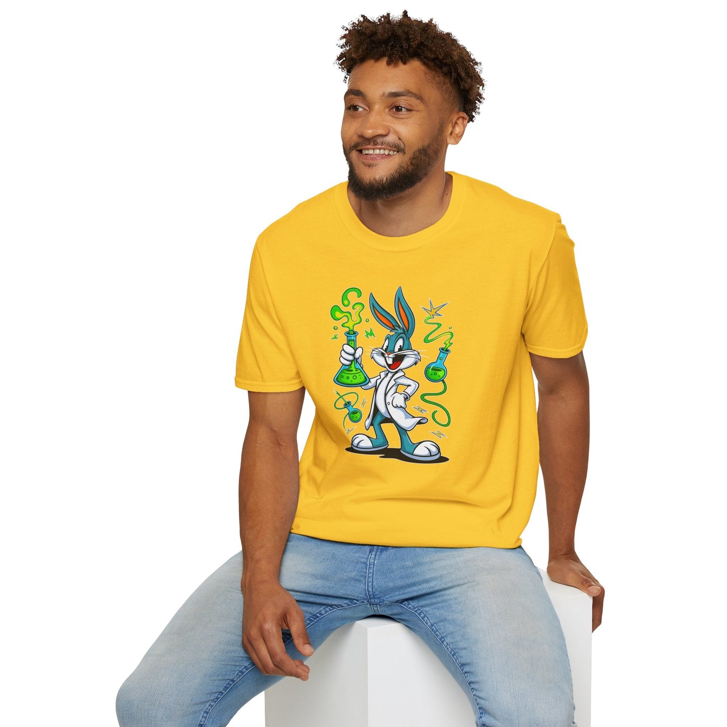 Bugs Bunny T Shirt Cartoon Design Unisex Softstyle 64000 Tee Graphic Shirt Art Design