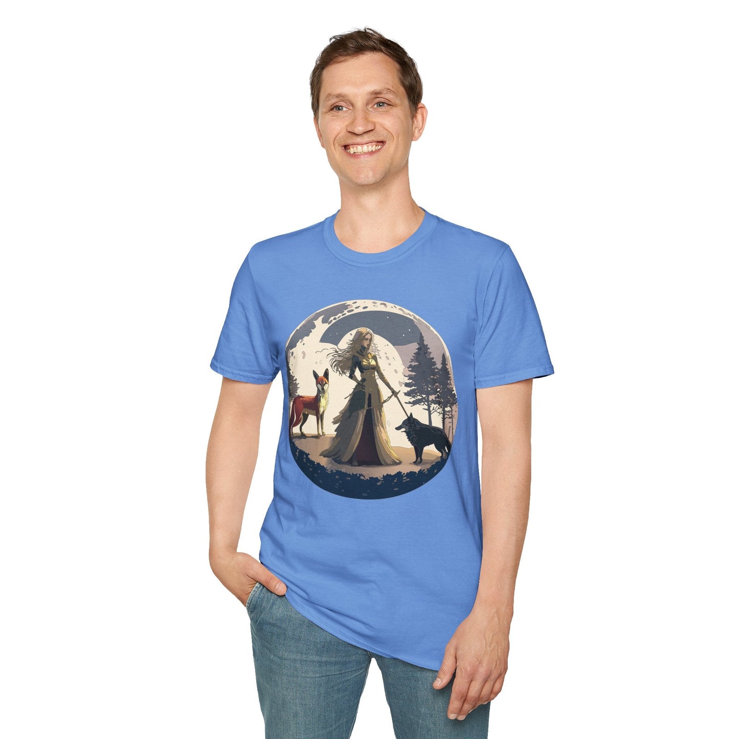 Womens Graphic T Shirt Art Design Tee Softstyle 64000 Gildan Unisex Short Sleeve