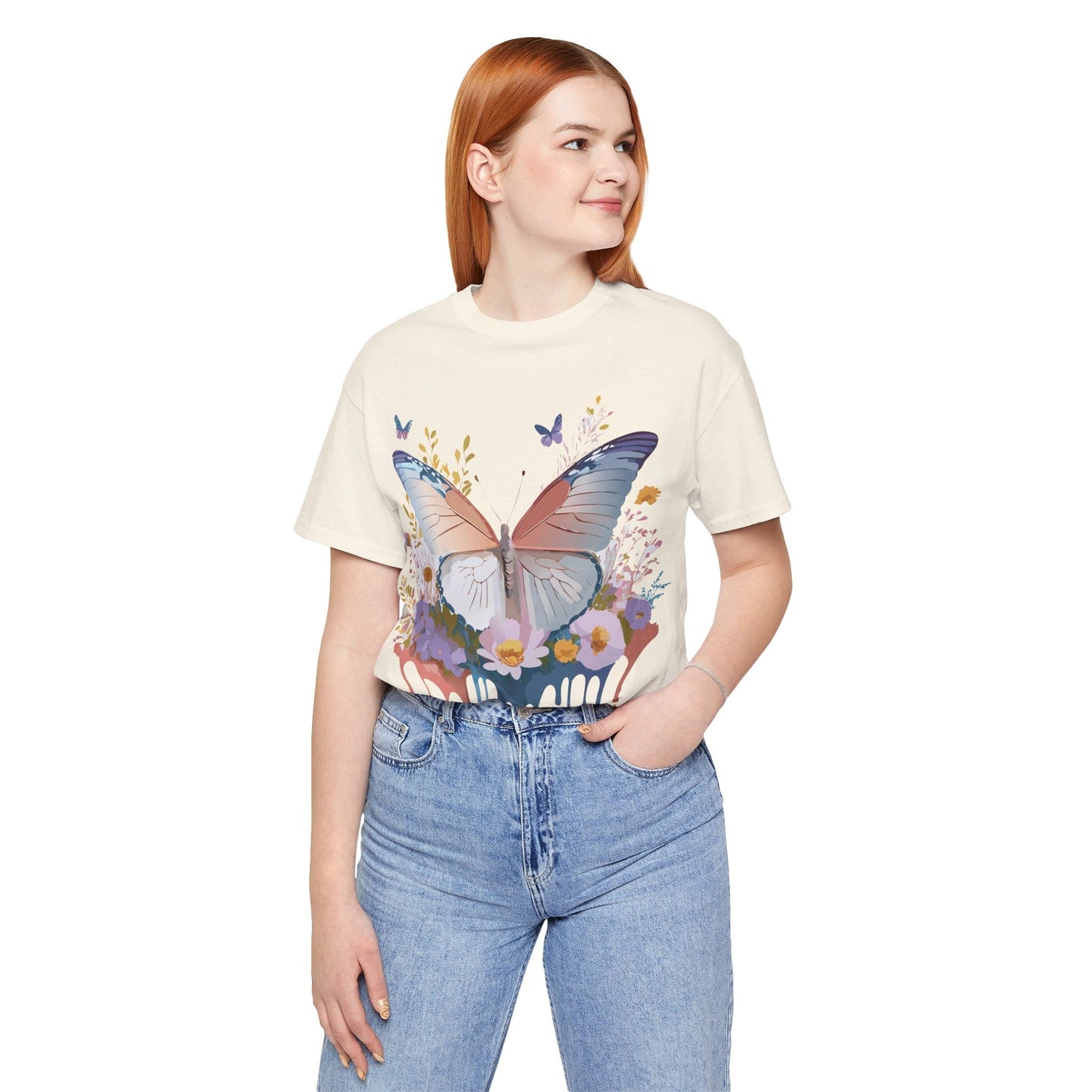 Butterfly Graphic Tee Unisex Vintage Art Design Adelpha Collection