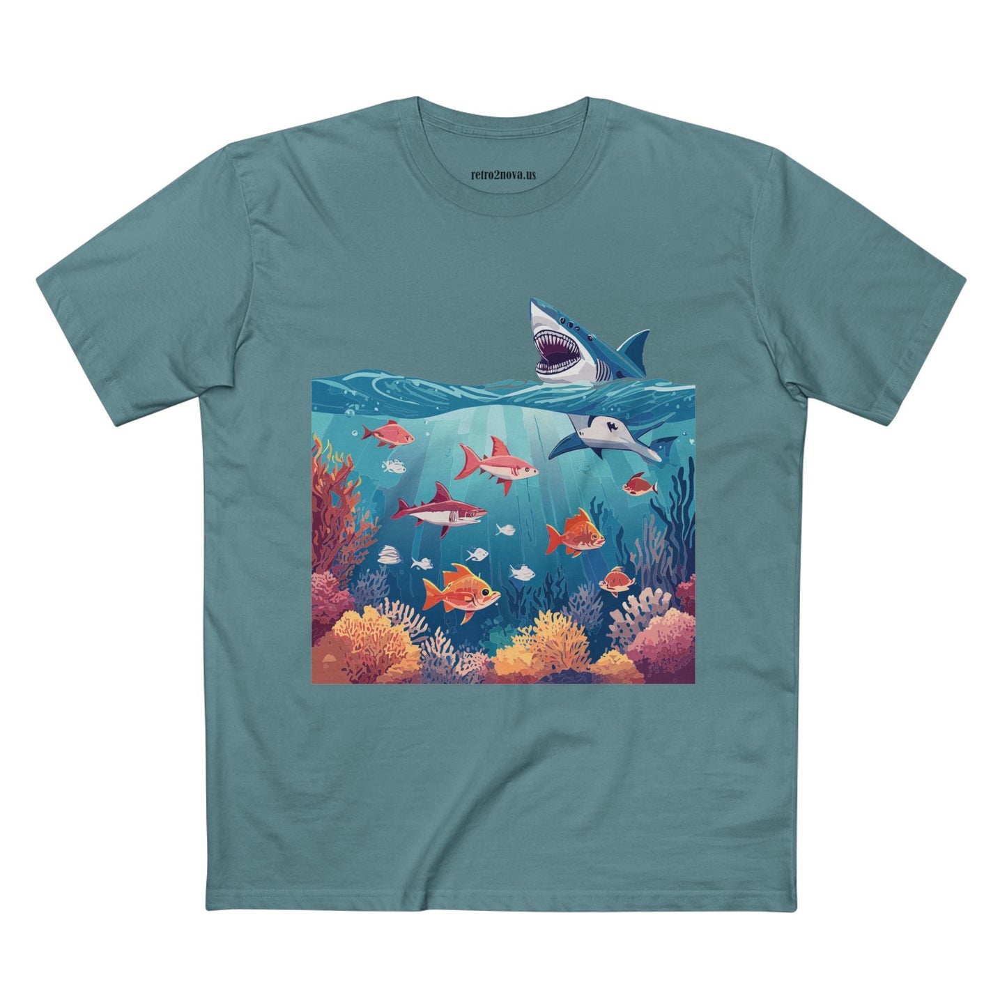 Ocean Pacific OP 8 Unisex Premium Cotton Tee With Original Art Design By Retro2Nova
