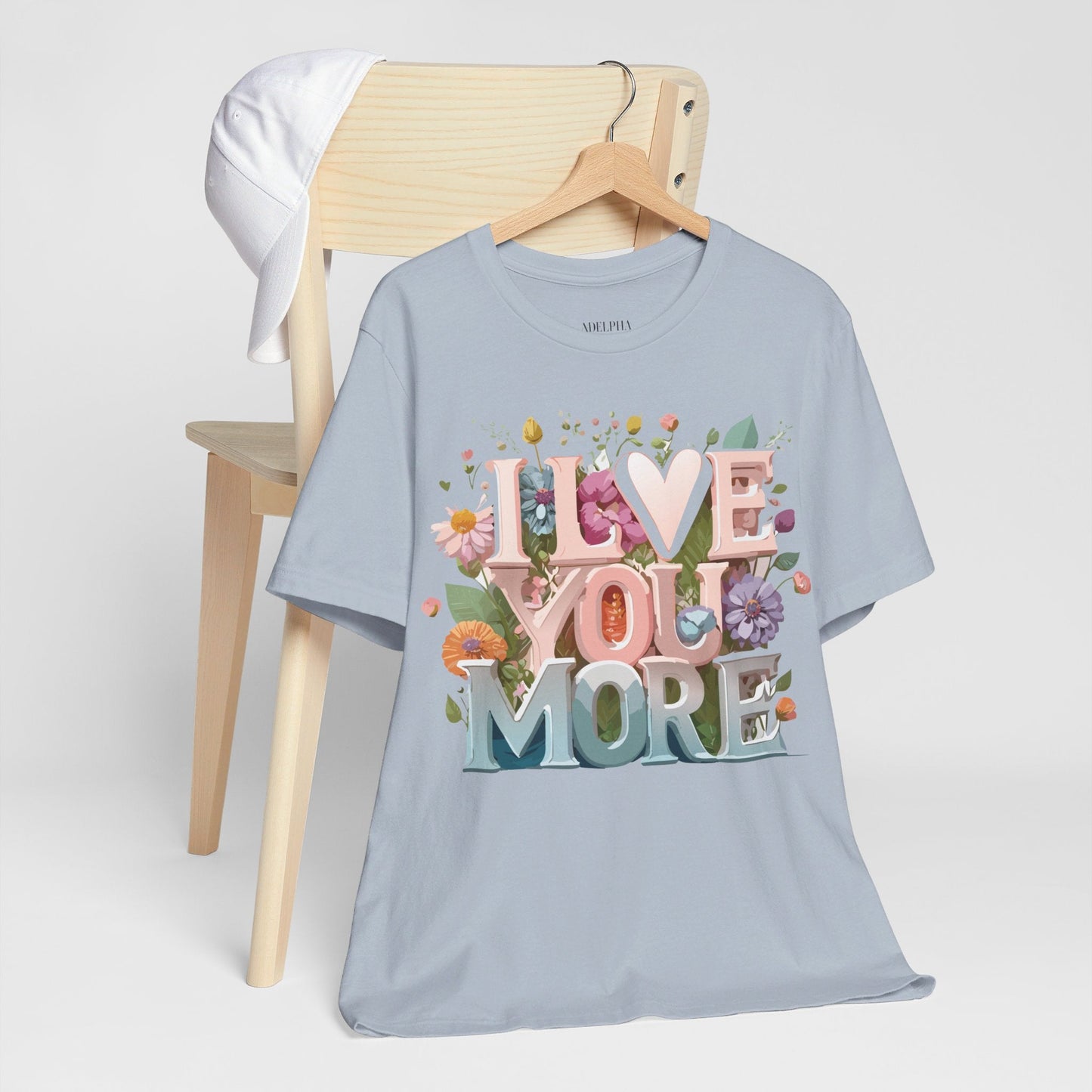Valentine Day Graphic Unisex 100 Cotton Vintage Artwork with Love and Flower Design Tee 16