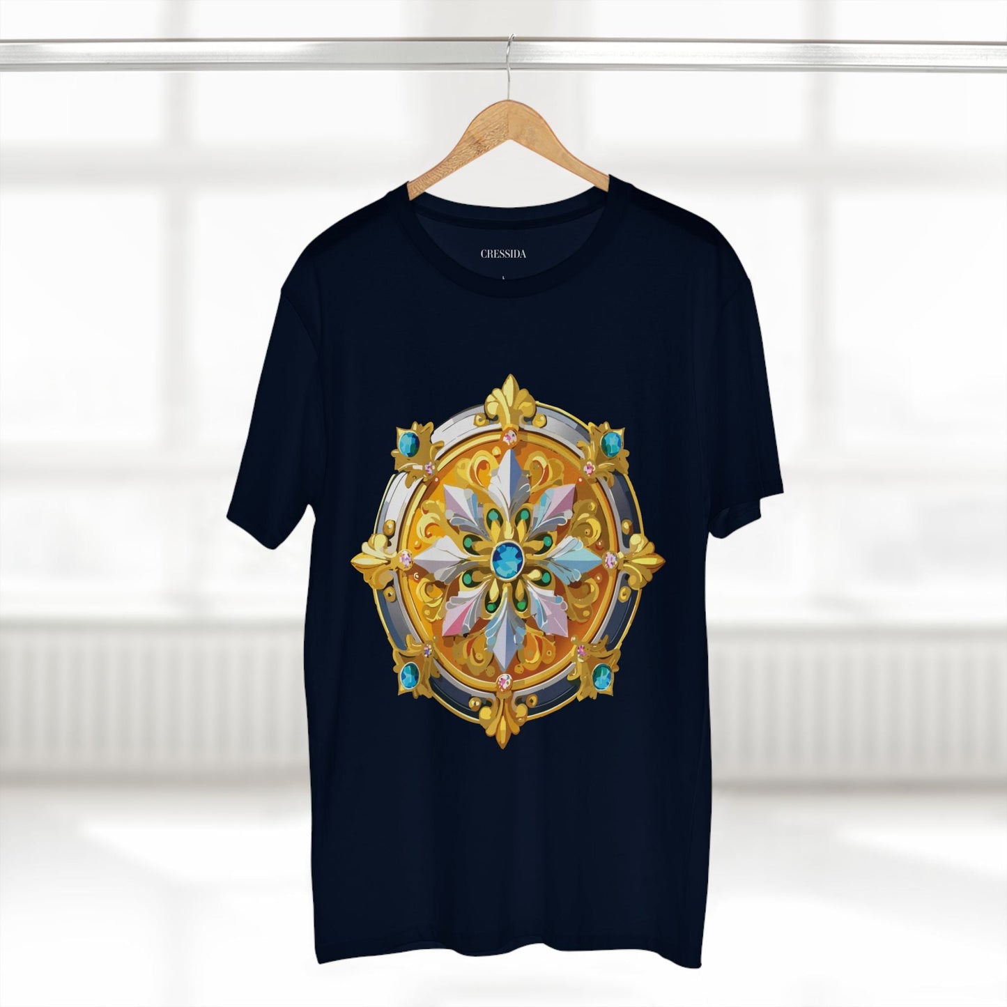Medallion Graphic T-Shirt Unisex 100 Cotton With Gold Art Design Medal Tee 9