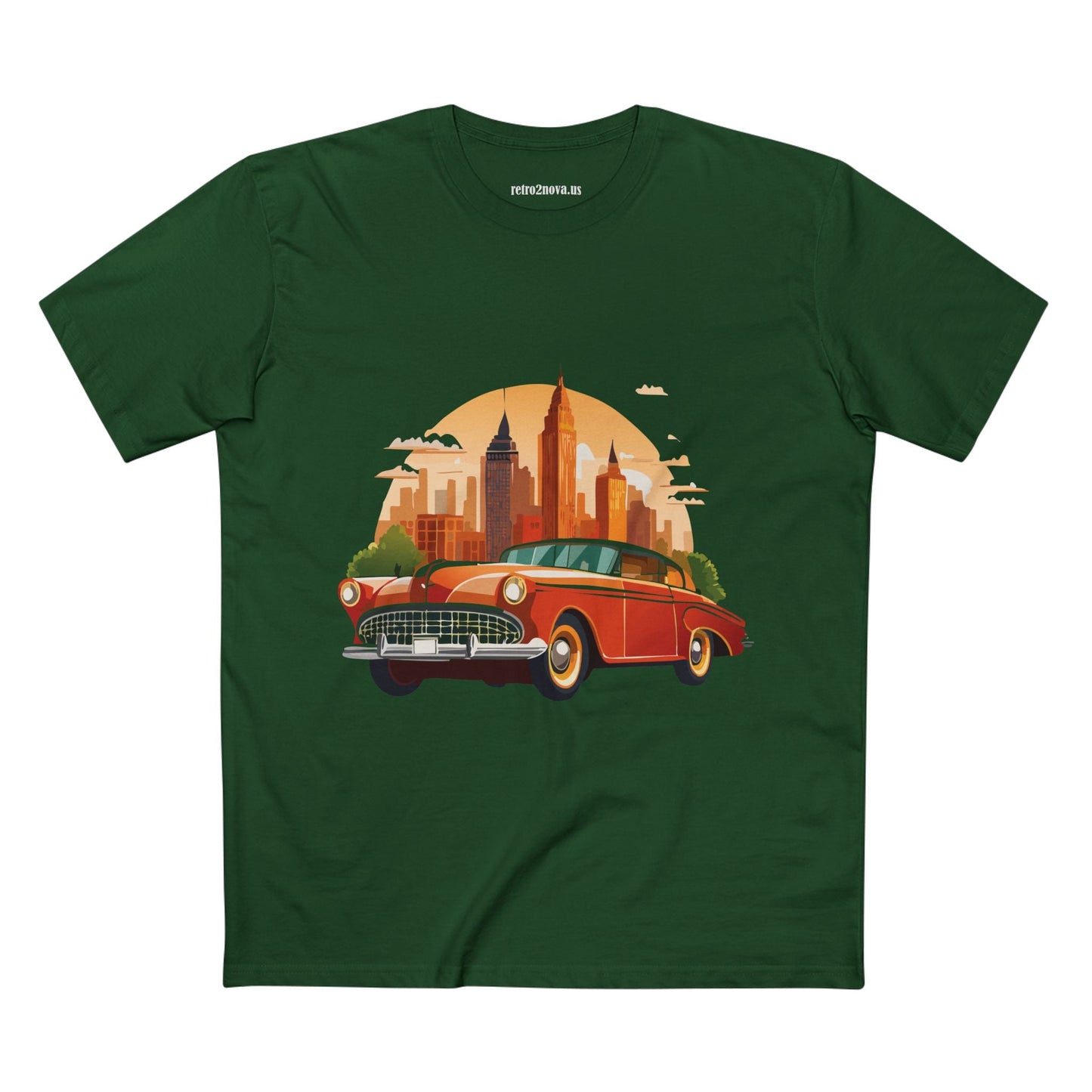 Retro Car Shirts Vintage Car Shirts RC1 Unisex Premium Cotton Tee With Original Art Design