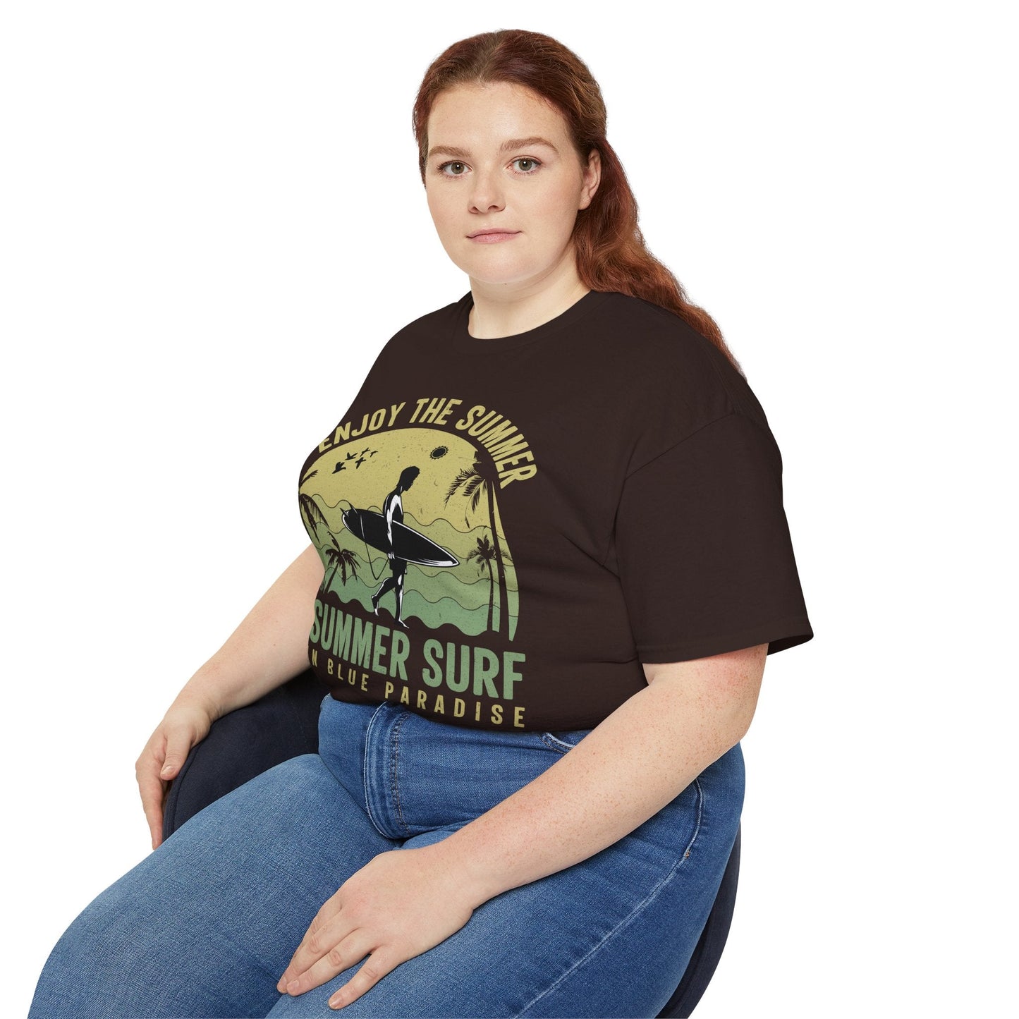 Summer Surf Art Design T Shirt TeeGallery Gildan 2000 Unisex Cotton Tee Apparel Collection