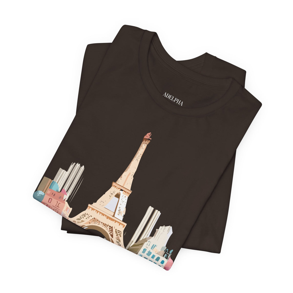 Unisex Cotton Bella+Canvas Tee with Paris