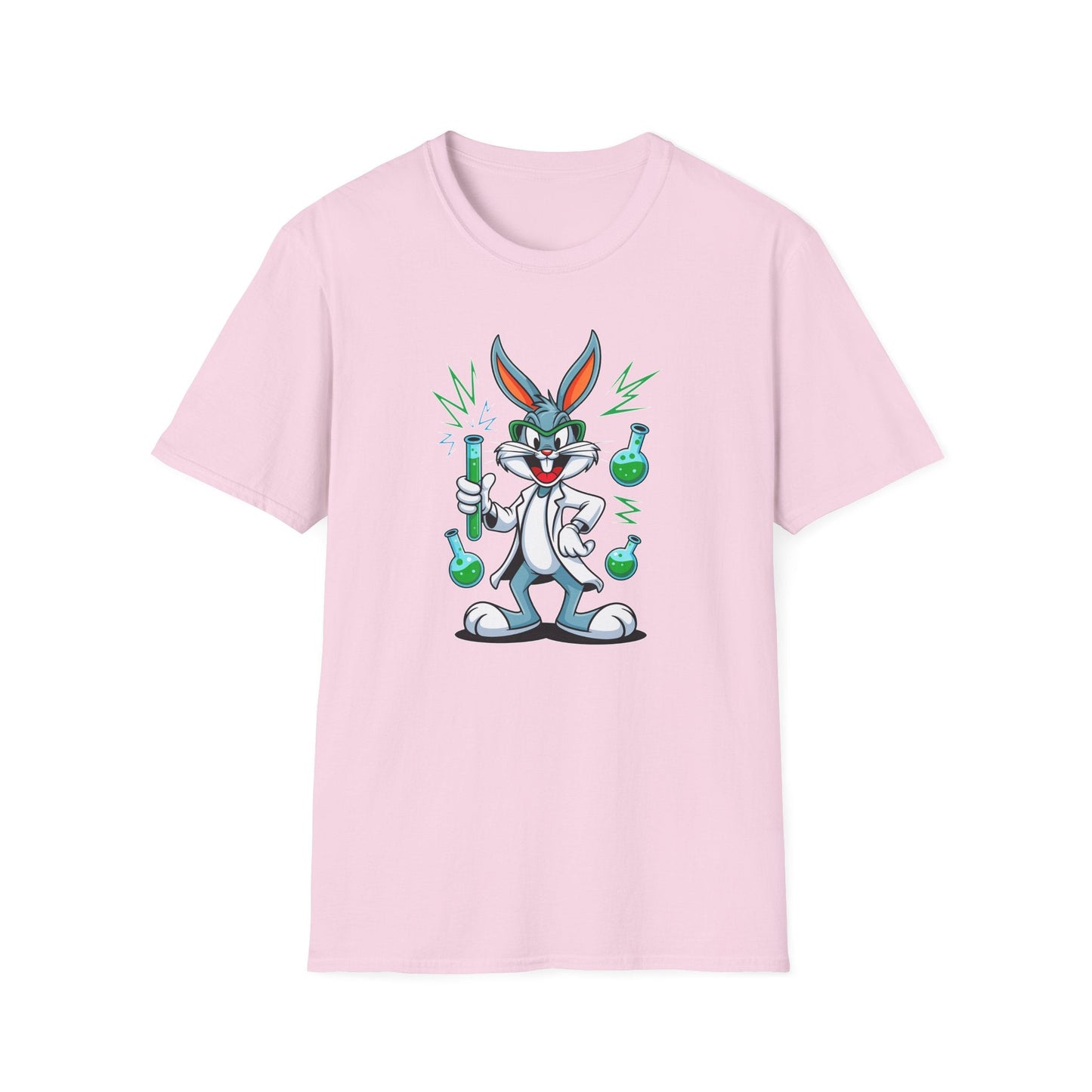 Bugs Bunny T Shirt Unisex Softstyle Cartoon Tee 100 Percent Ring Spun Cotton Graphic Artwork