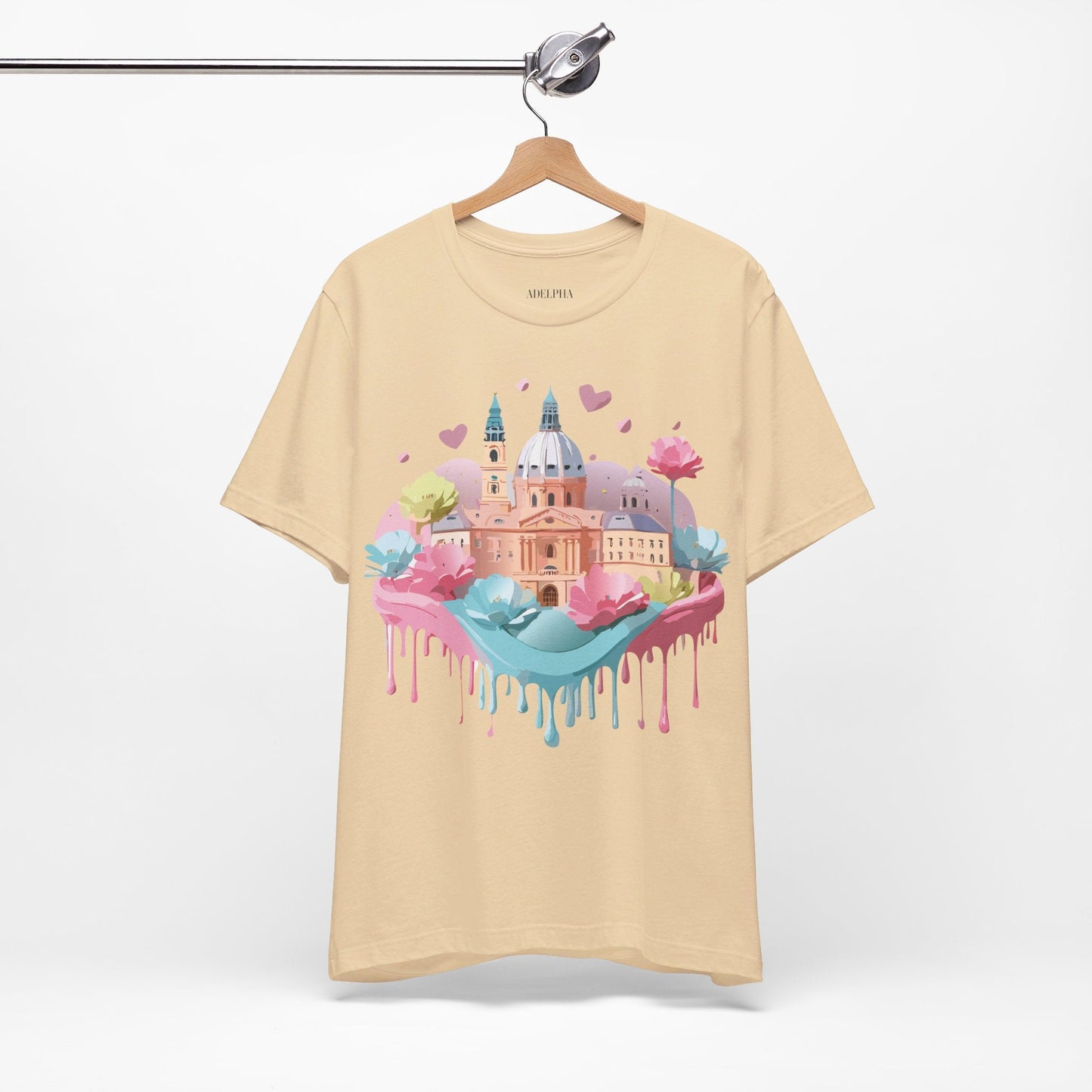 Prague Tourist Shirt Unisex Graphic Tee With Vintage Inspired Artwork By Adelpha
