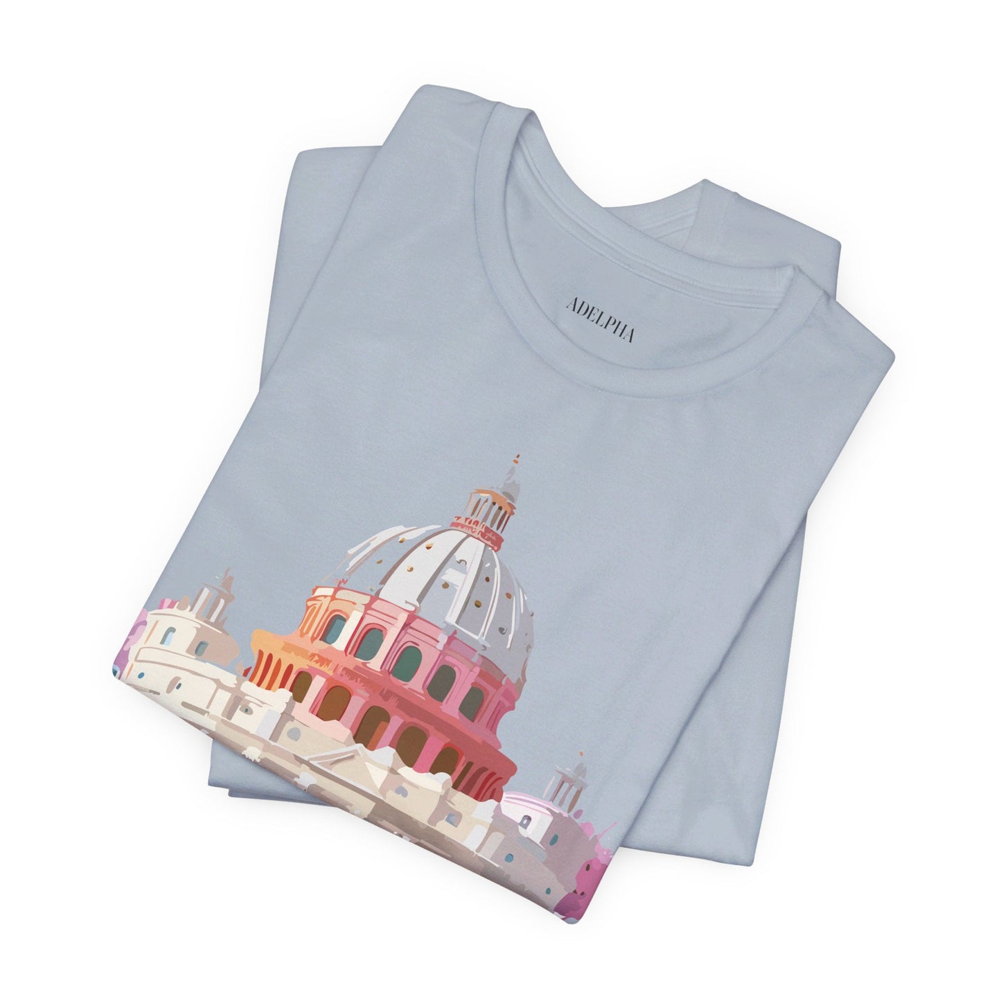 Adelpha Rome Tourist Shirt Unisex Graphic Tee With Vintage Art Design Comfortable Fit