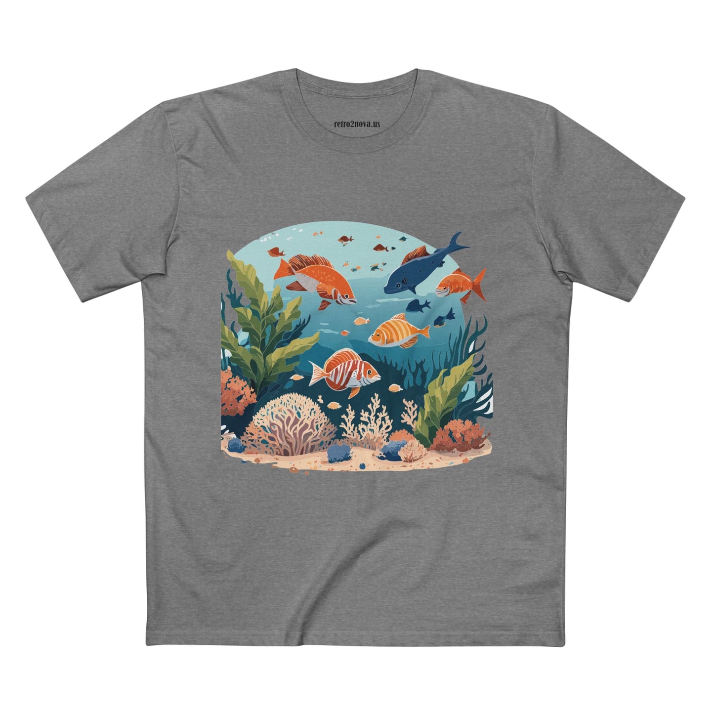 Ocean Pacific OP 4 Unisex Premium Cotton Tee With Original Art Design From Retro2Nova Art Collection