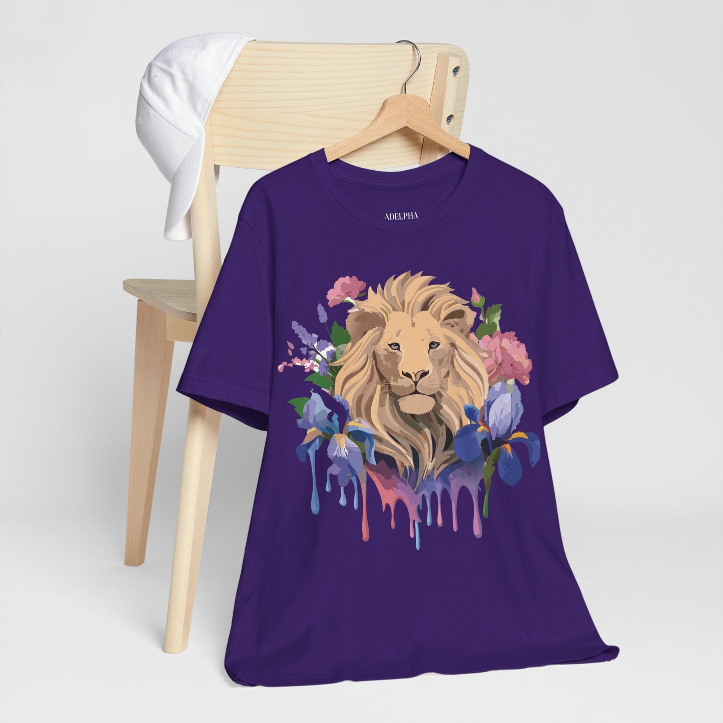Lion Graphic Unisex 100 Cotton Vintage Animal Artwork Tee 6