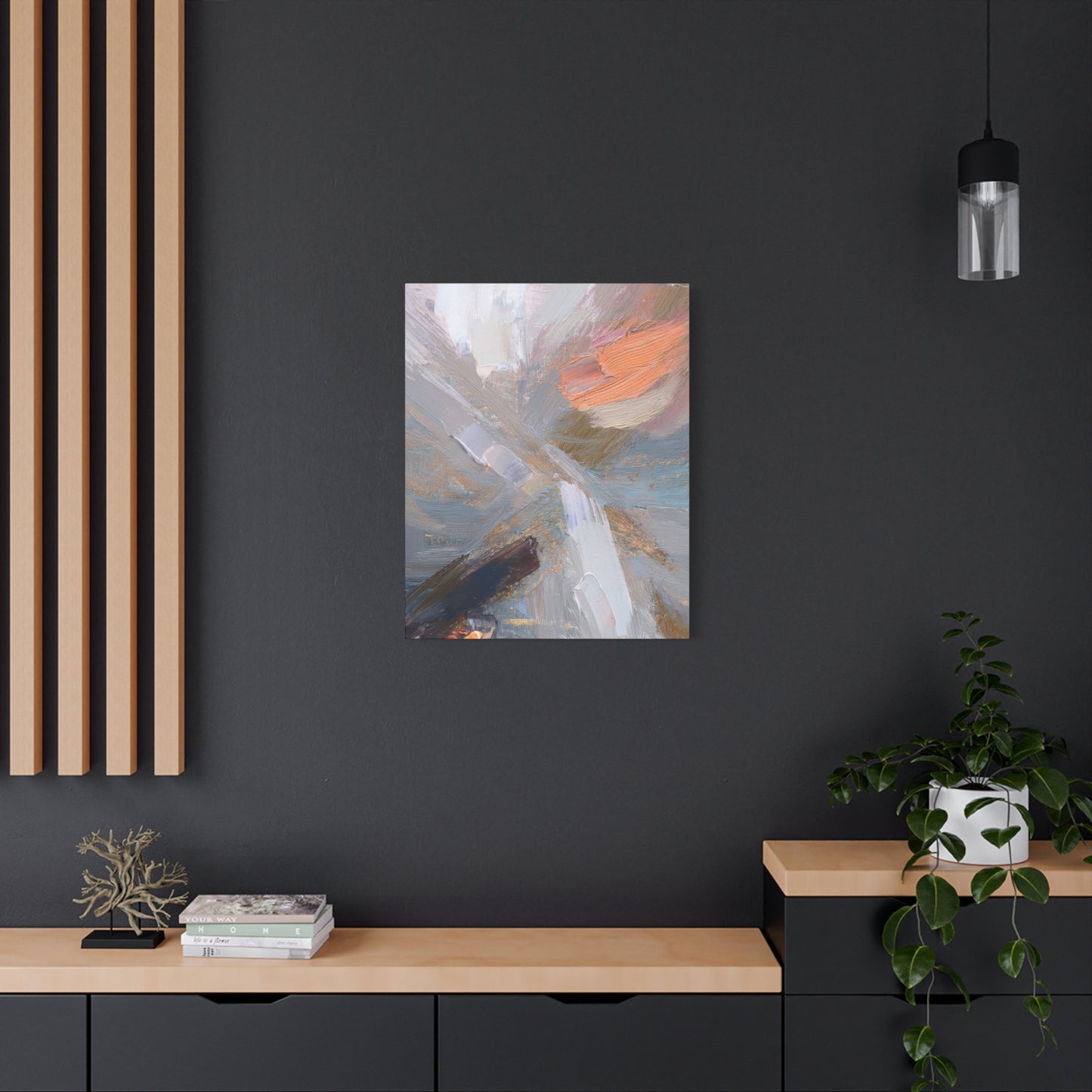 Abstract Pastel Painting Print Canvas 20x24,20x30,24x30 24x32,24x36,30x40 32x48,36x48,40x60 Pine-Wood Inner Frame ABS-89