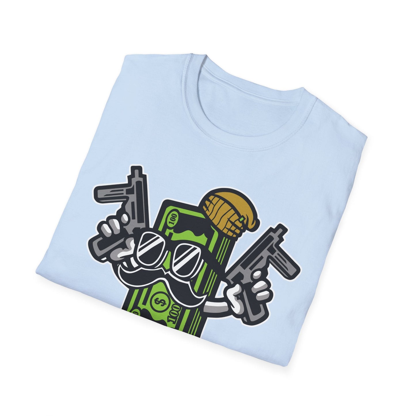 Cartoon T Shirt Animation Tee Funny Graphic Unisex Gildan Softstyle 64000 Cotton