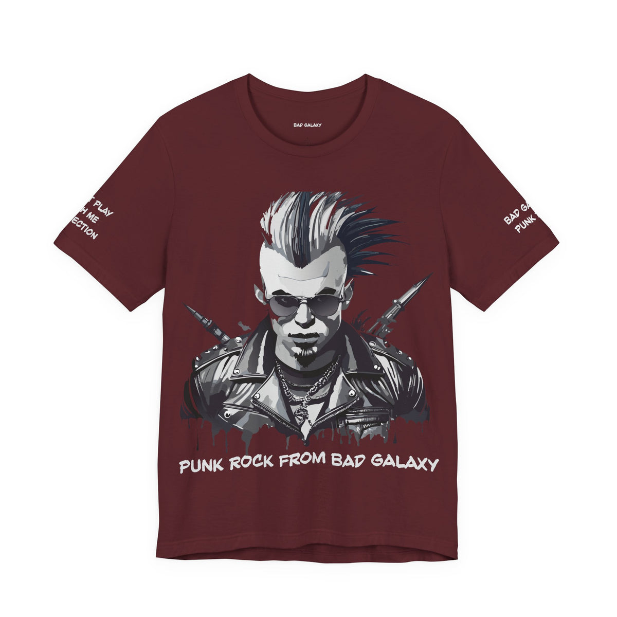 Punk Rock Graphic Unisex Cotton Bella+Canvas Tee with Art Design b28
