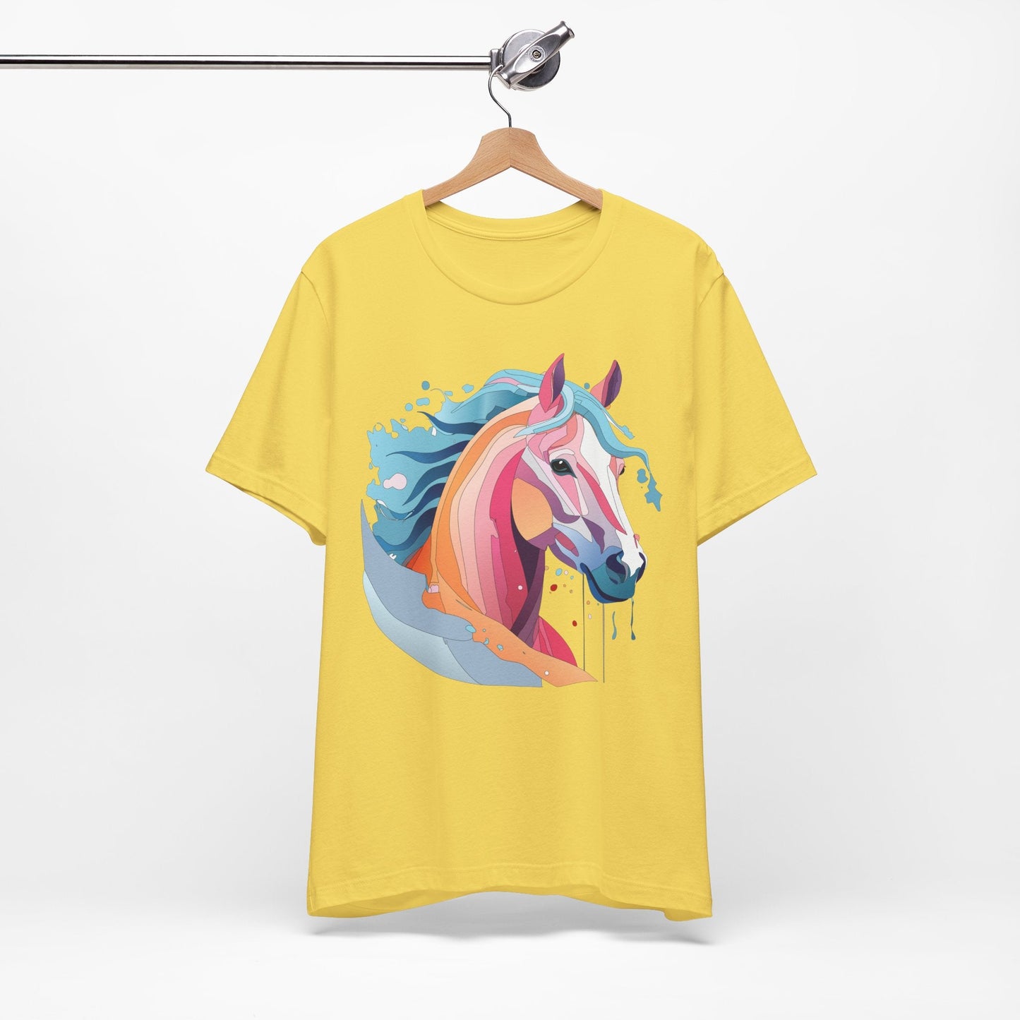 Unisex Animal Tee Shirt With Art Design Wild Animals Short Sleeve Premium Comfort Fit