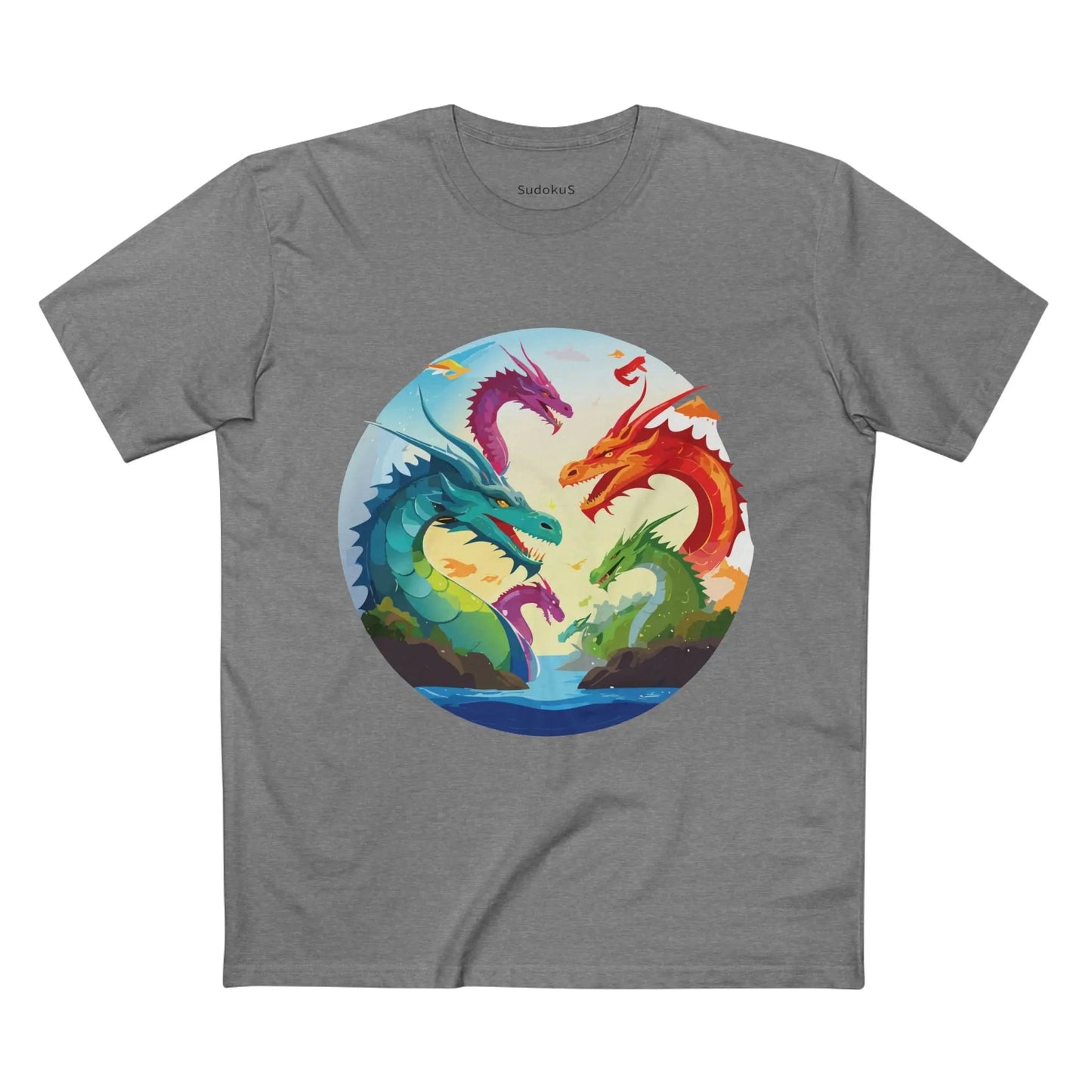 Dragon Graphic Unisex 100 Cotton Staple Tee 15