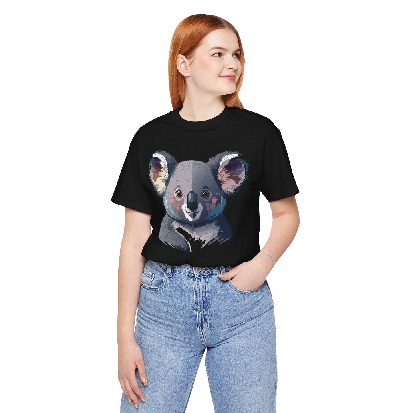 Unisex Animal Shirt With Animal Art Design Tee Wild Animals Short Sleeve Jersey Cotton