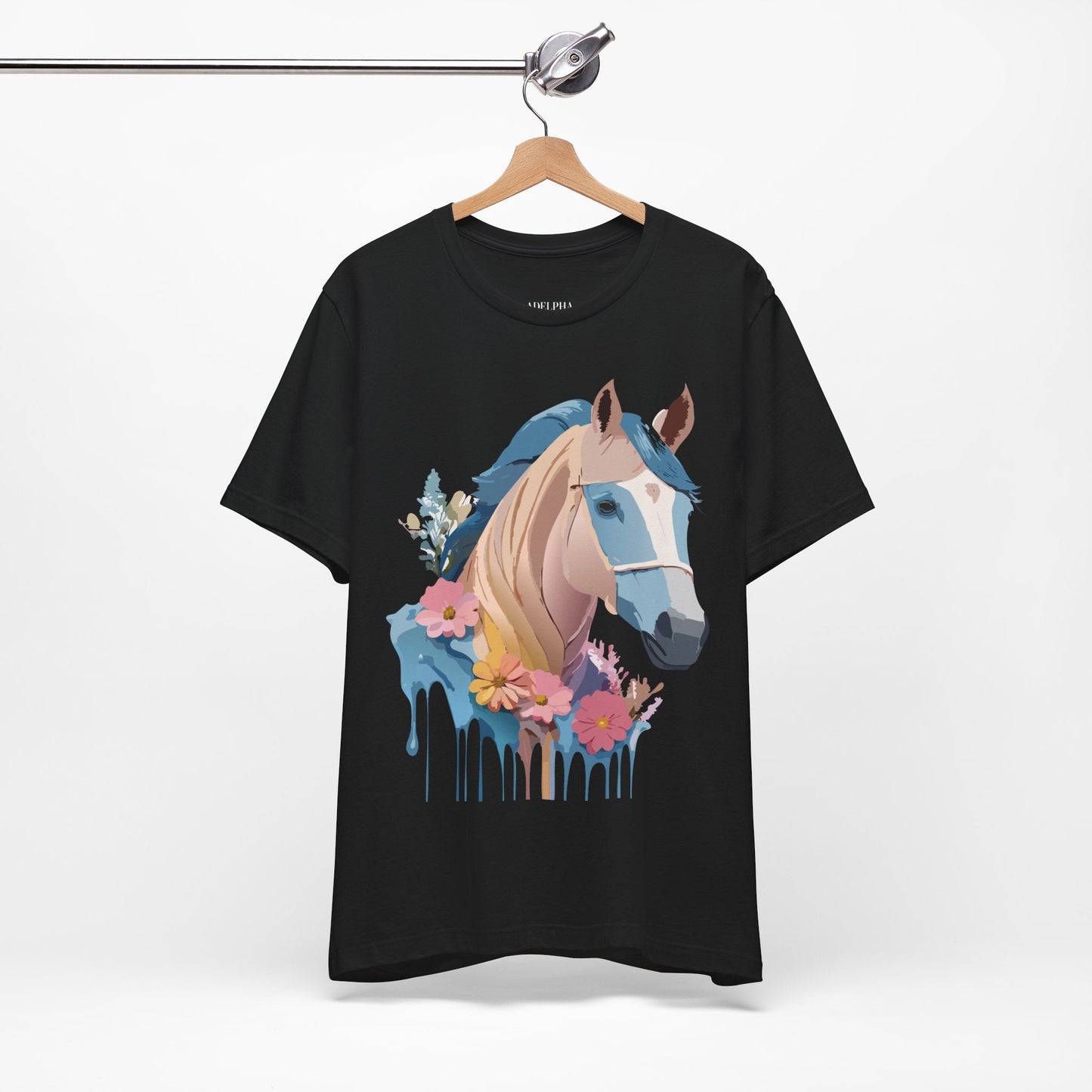 Horse Graphic Unisex 100 Cotton Vintage Animal Art T-Shirt 12