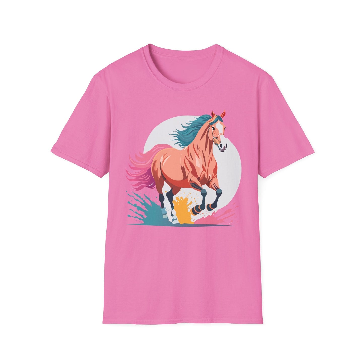Unisex Horse Shirt Tee Gildan Softstyle 64000 Premium Ringspun Cotton