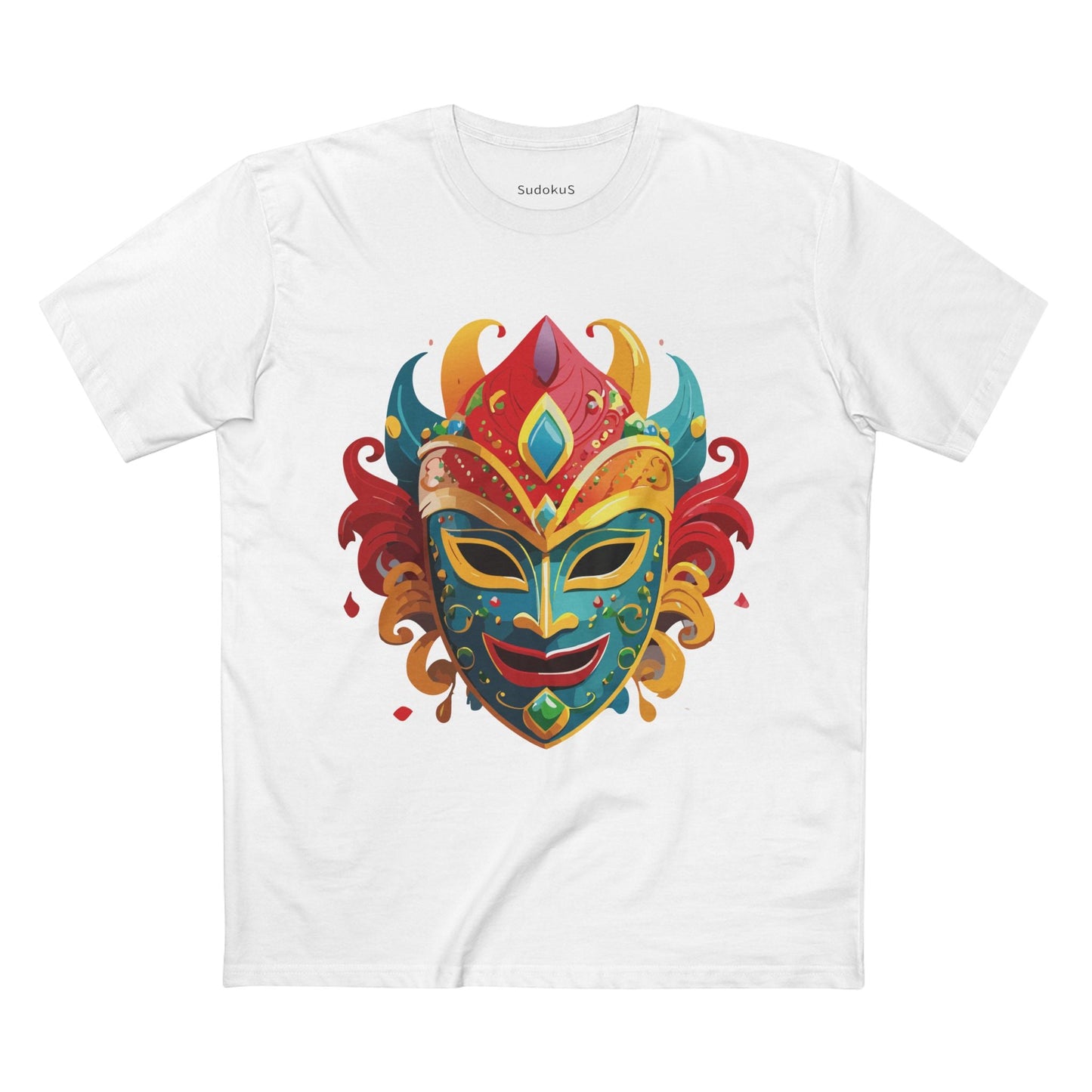 Mask Graphic Unisex 100 Cotton Staple Tee 22