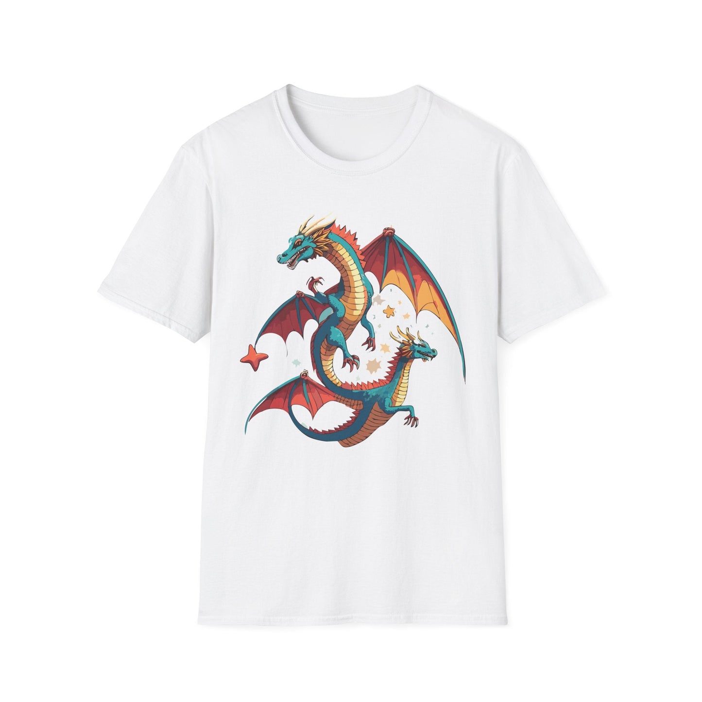 Dragon Graphic Unisex 100 Cotton Tee with Animal Artwork Design 14