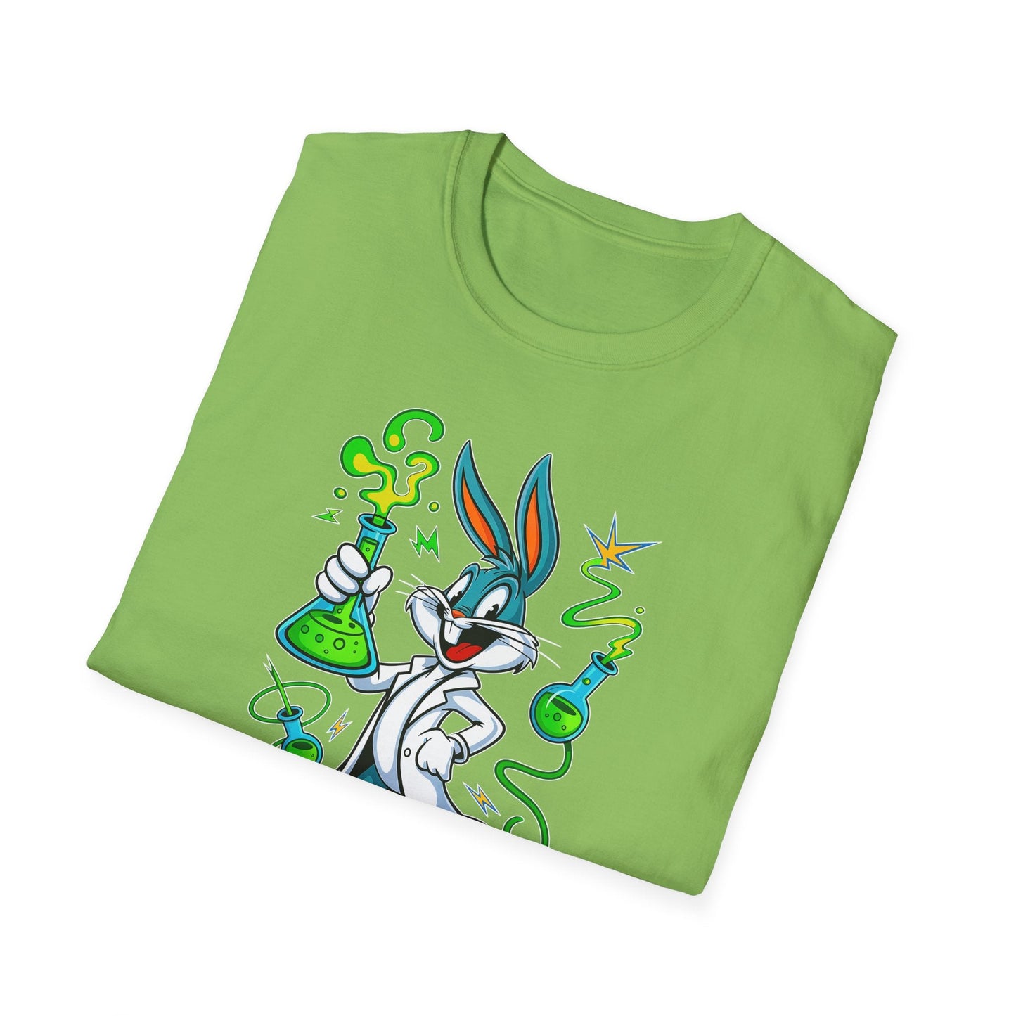 Cartoon Bunny Graphic Unisex Cotton Animal Animation Artwork Design Tee 7