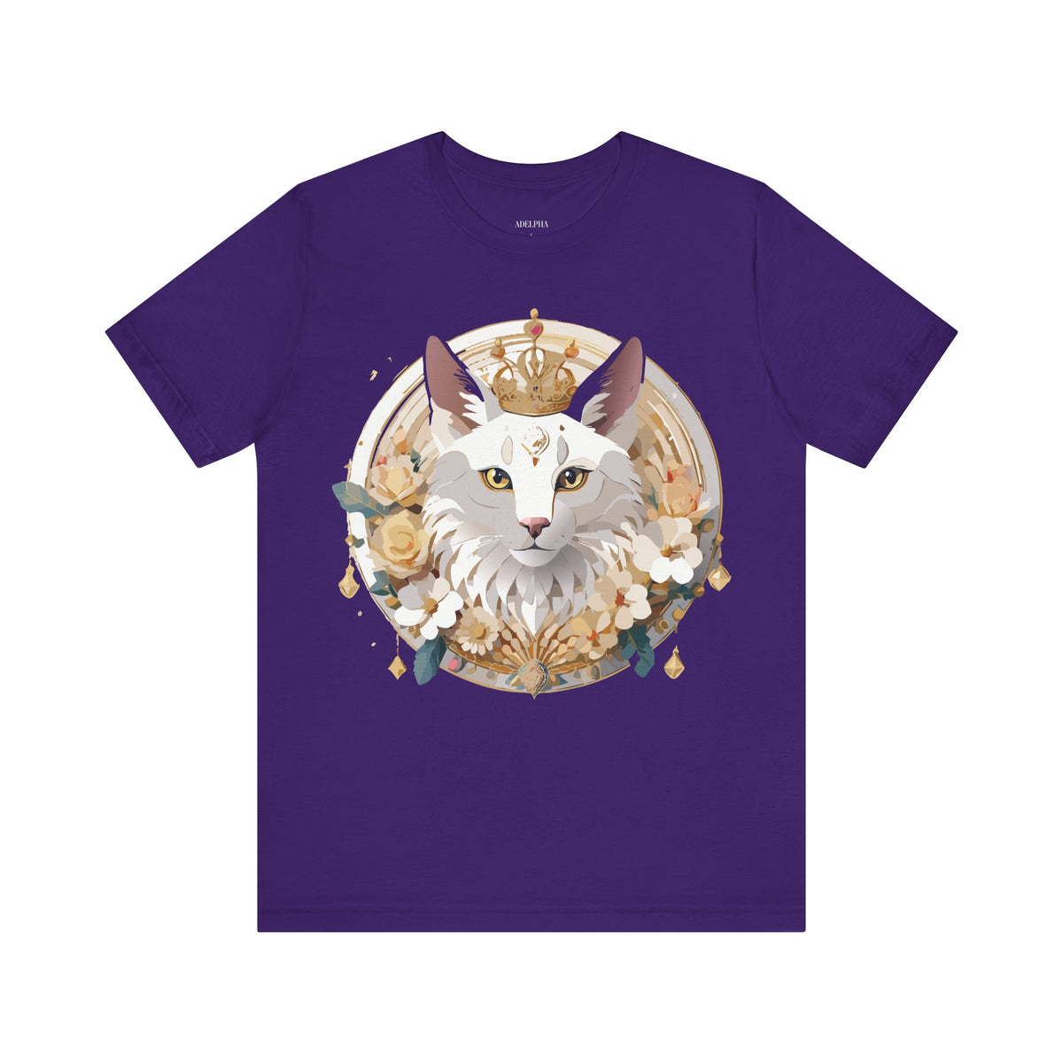 Medallion Graphic Unisex Cotton Bella+Canvas Tee with Art Design d63