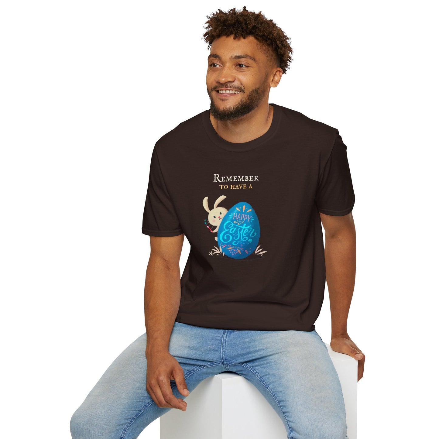 Easter Bunny Egg T Shirt Unisex Softstyle Tee With Easter Signature Prints And Design